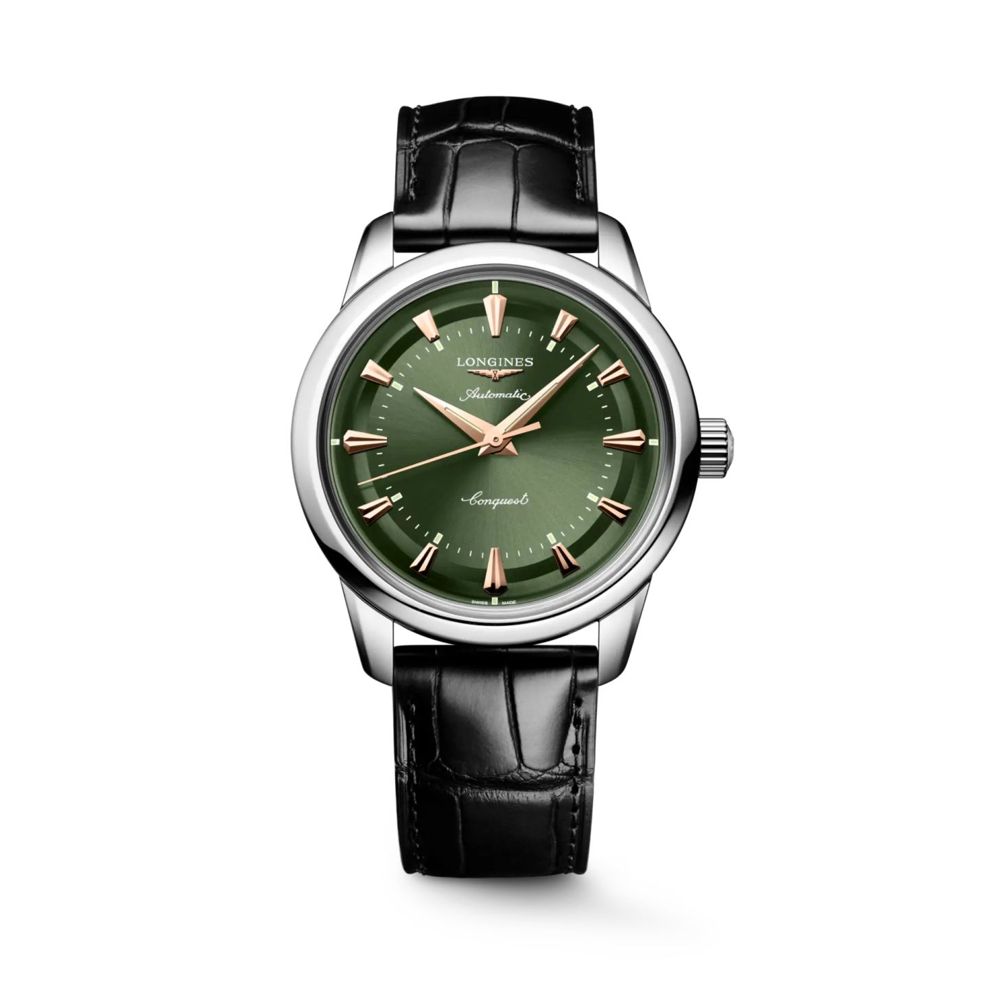Longines Conquest Heritage L1.649.4.02.2 (2025) - Green dial 38 mm Steel case (1/1)