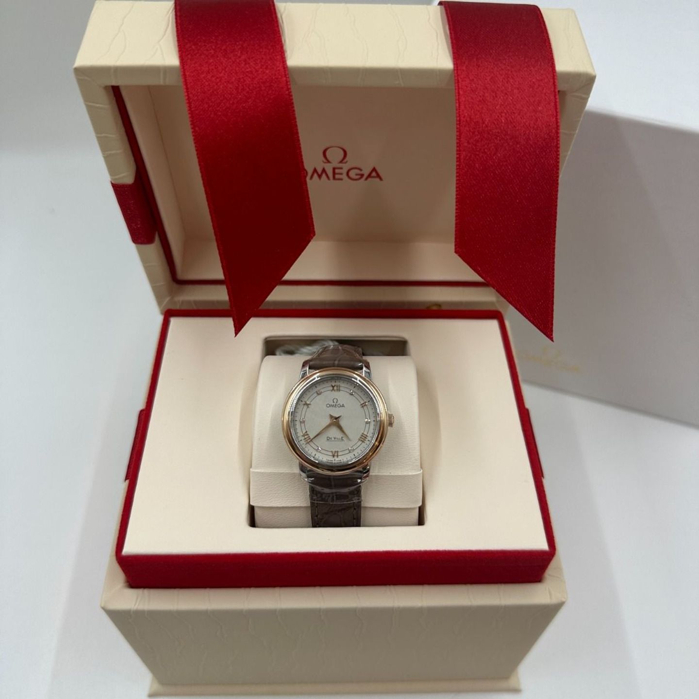 Omega De Ville Prestige 424.23.27.60.52.001 (2024) - Zilver wijzerplaat 27mm Staal (3/8)