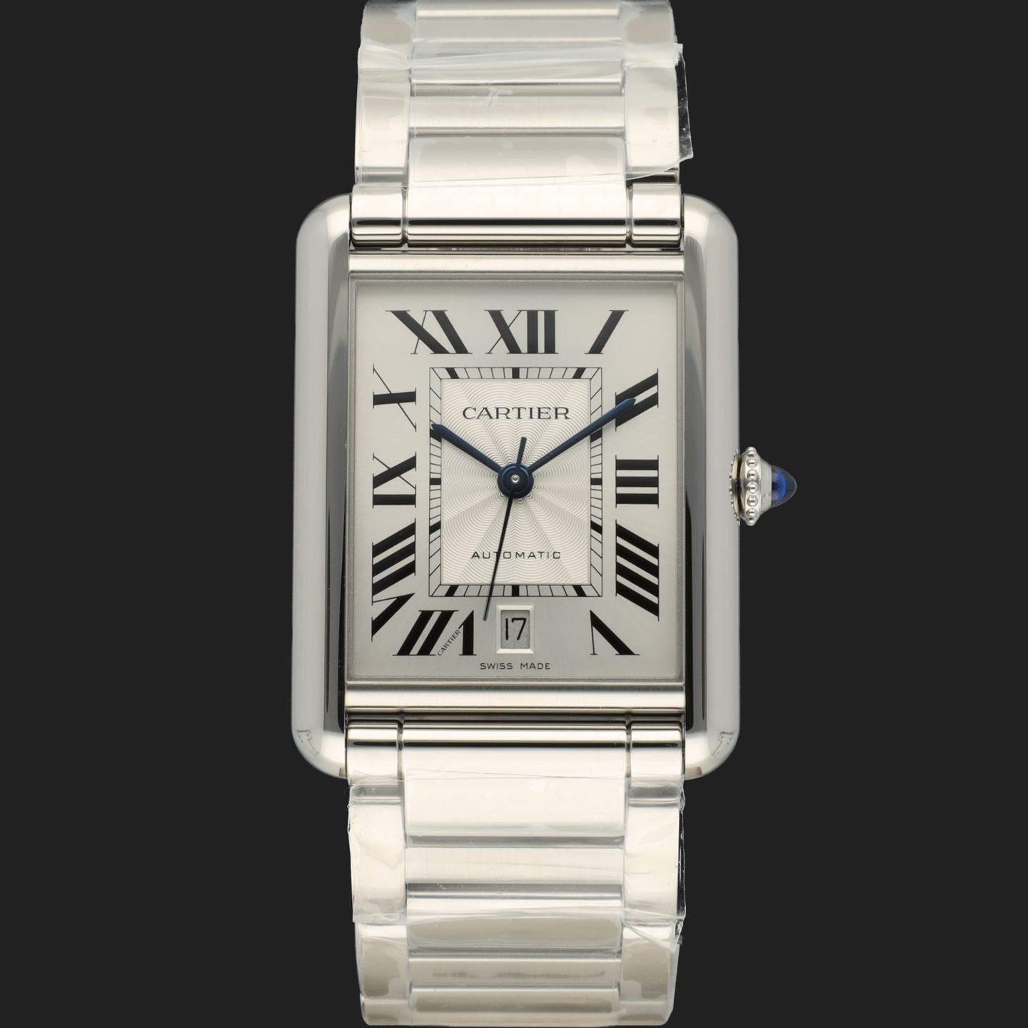 Cartier Tank WSTA0053 (2024) - Silver dial 41 mm Steel case (3/8)