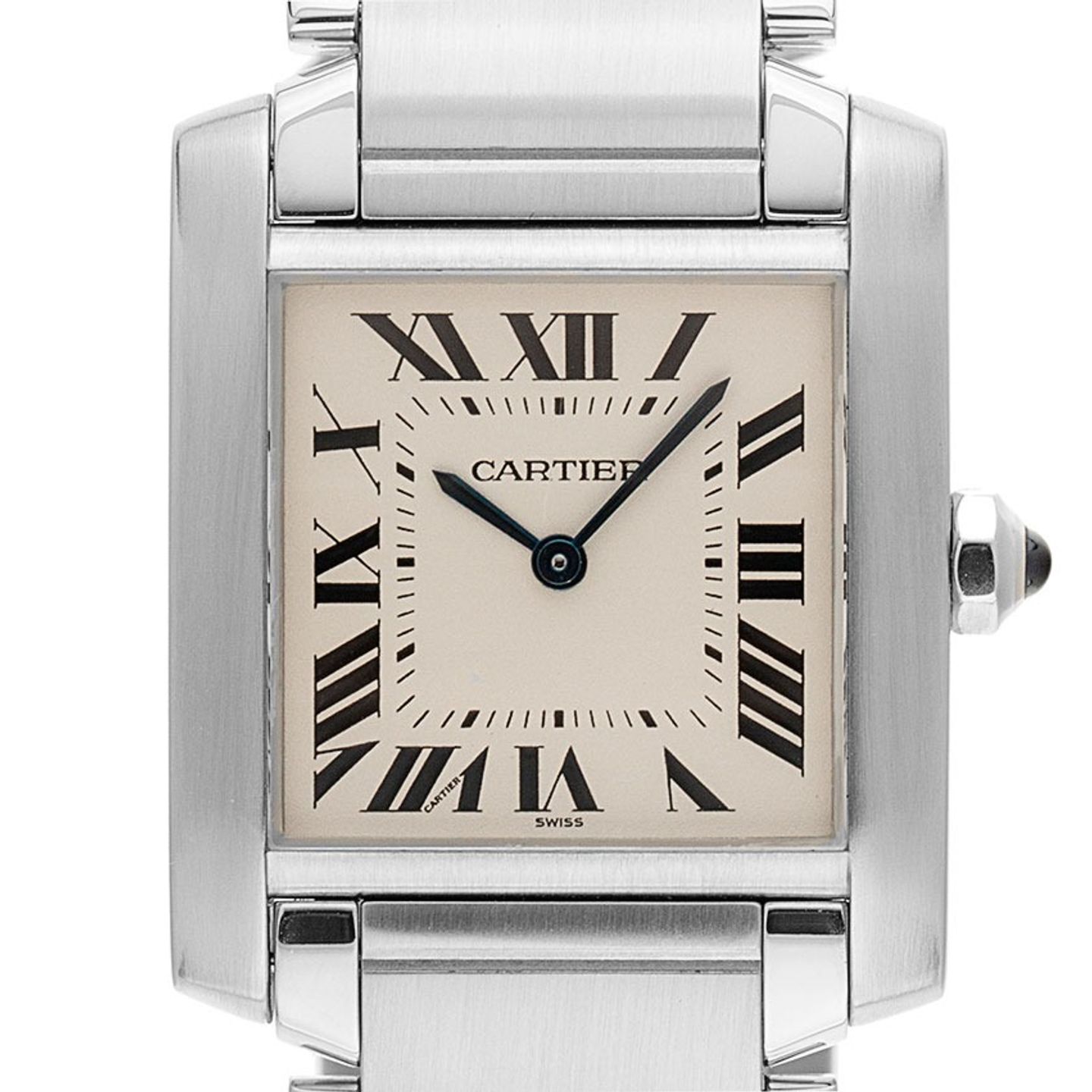 Cartier Tank Française 2301 (1998) - White dial 25 mm Steel case (1/7)