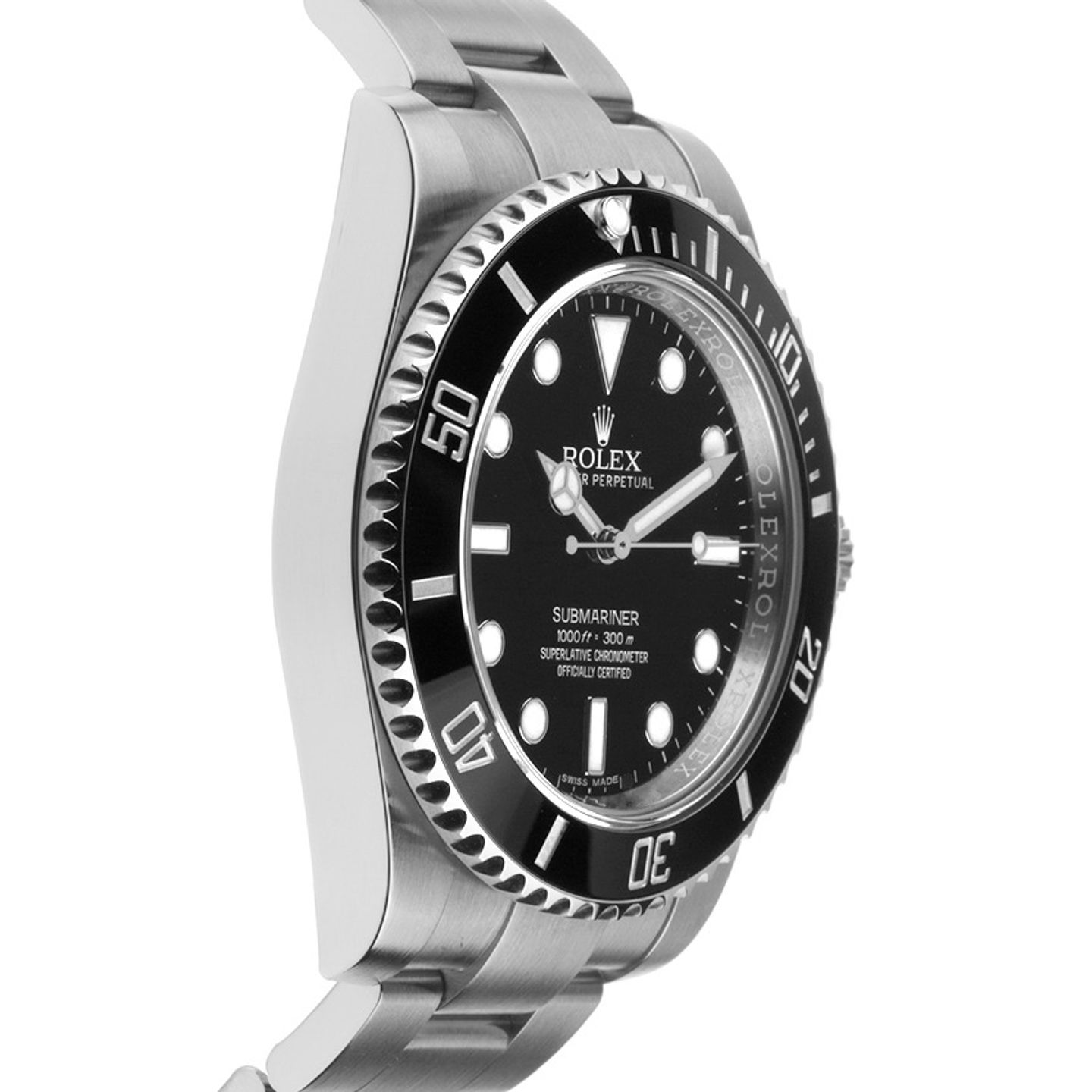 Rolex Submariner No Date 114060 (2015) - Black dial 40 mm Steel case (5/8)