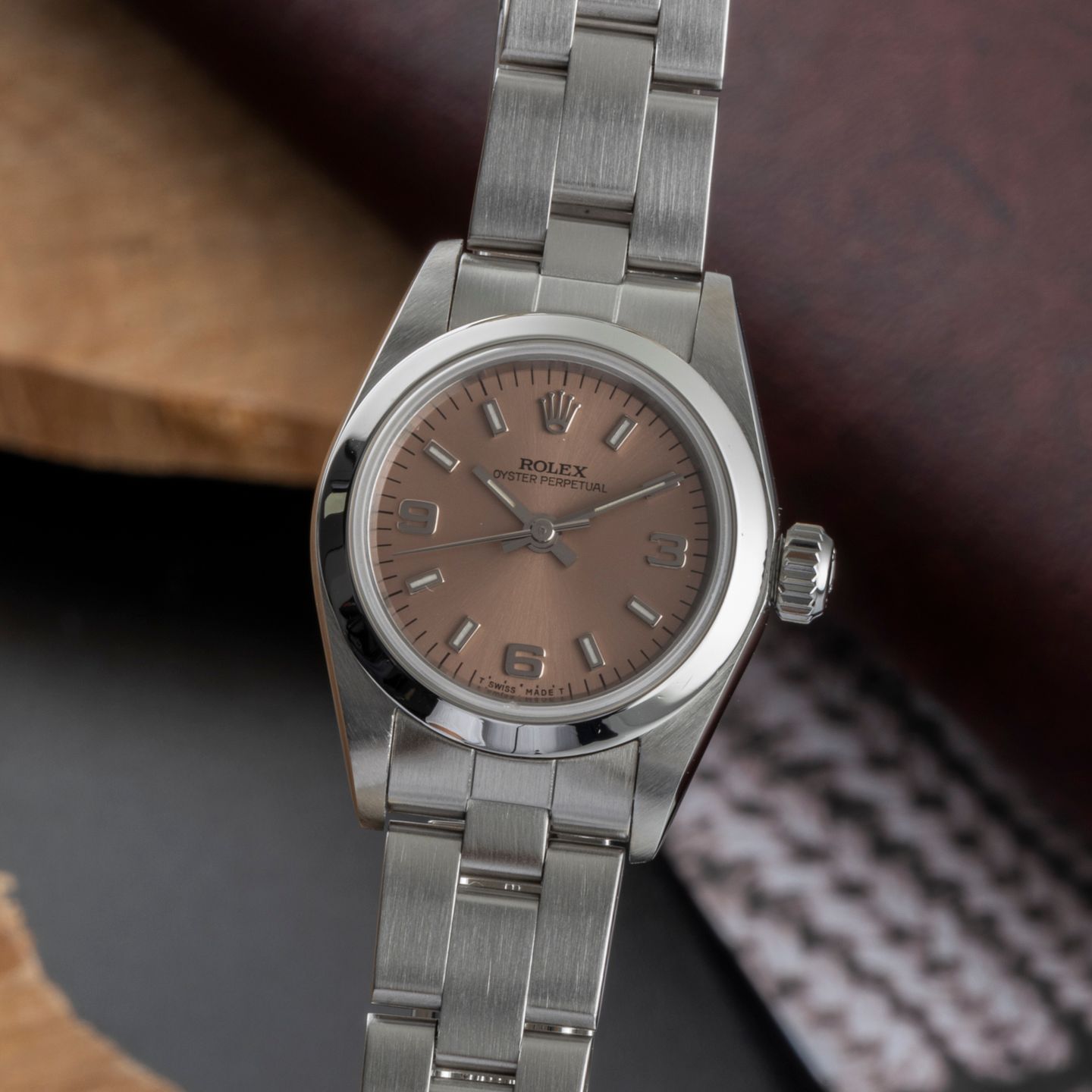 Rolex Oyster Perpetual 67180 (Onbekend (willekeurig serienummer)) - 26mm Staal (3/8)