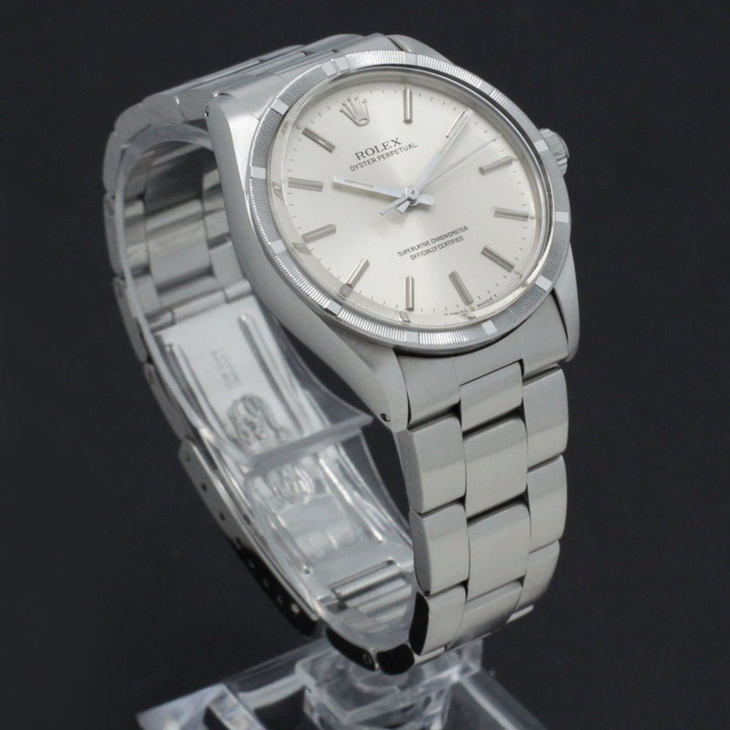 Rolex Oyster Perpetual 1007 (1988) - Silver dial 34 mm Steel case (5/7)