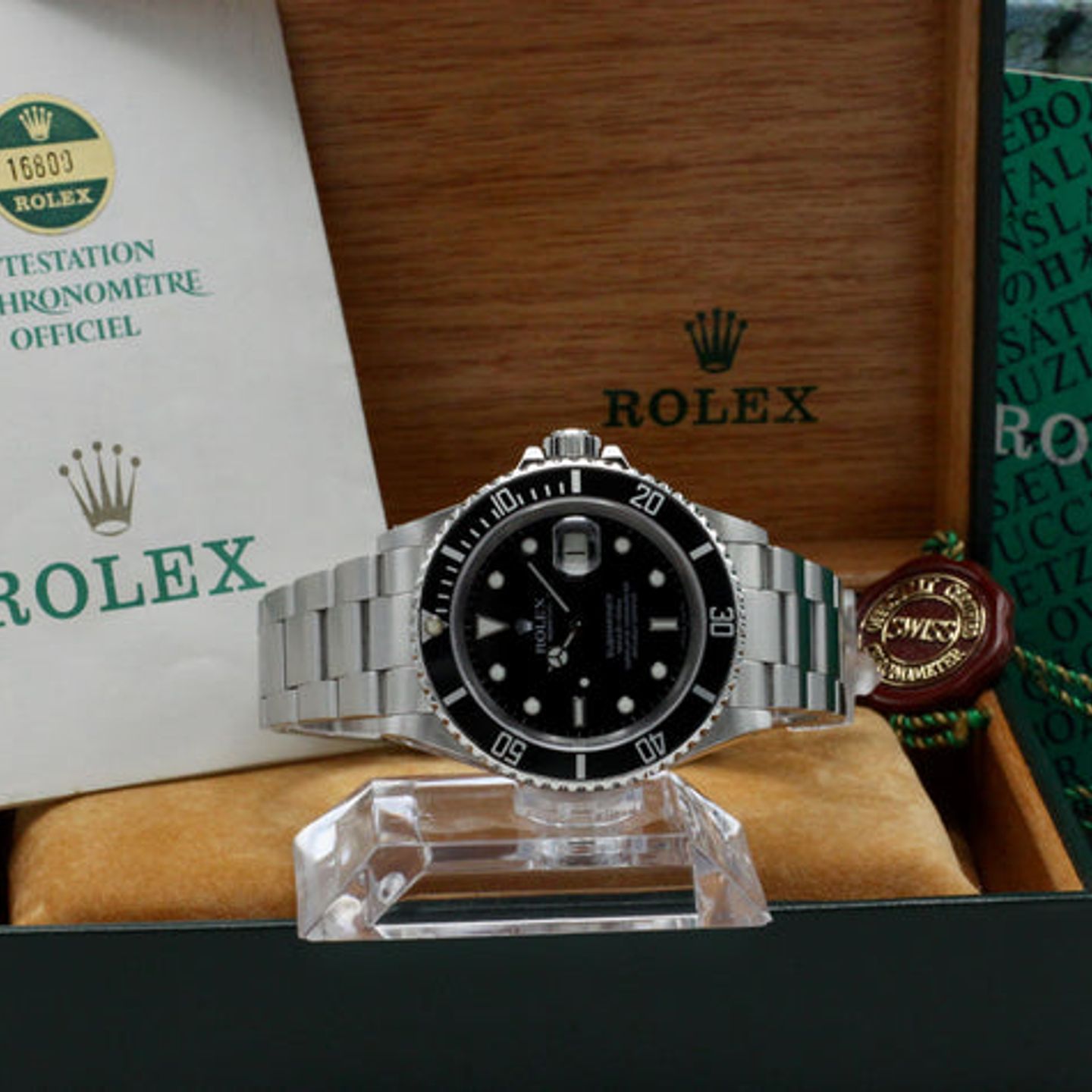 Rolex Submariner Date 16800 (1986) - Black dial 40 mm Steel case (3/7)