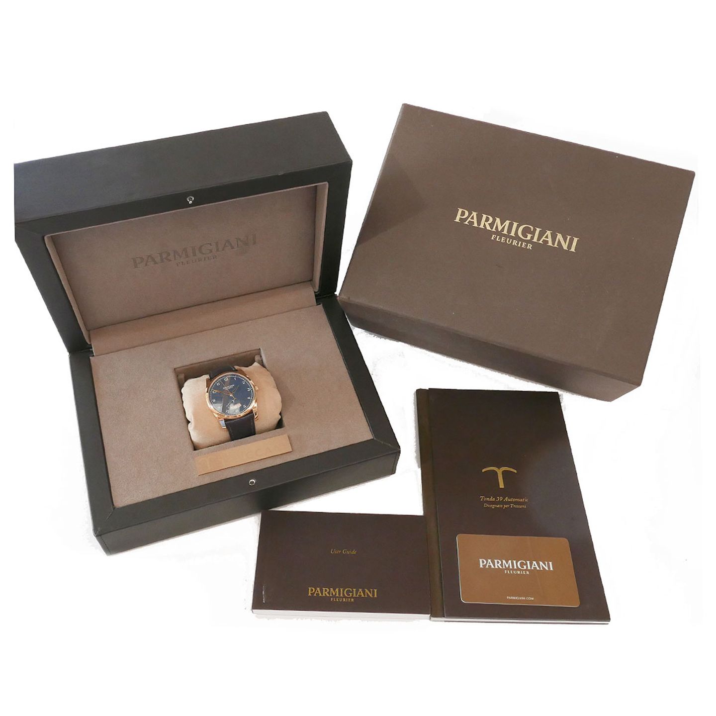 Parmigiani Fleurier Tonda PFS222-1000601-HA3131 (2020) - Blue dial 39 mm Rose Gold case (5/5)