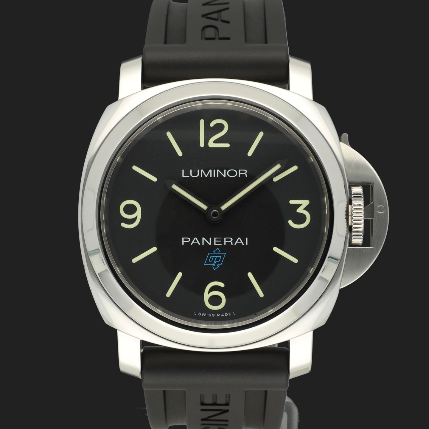 Panerai Luminor Base Logo PAM00774 (2019) - Zwart wijzerplaat 44mm Staal (2/8)