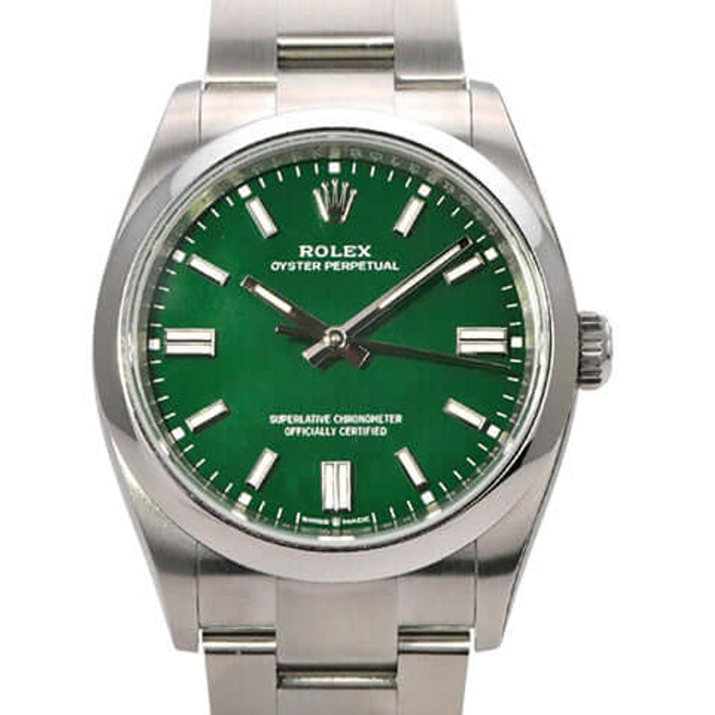 Rolex Oyster Perpetual 36 126000 (2025) - Groen wijzerplaat 36mm Staal (1/8)