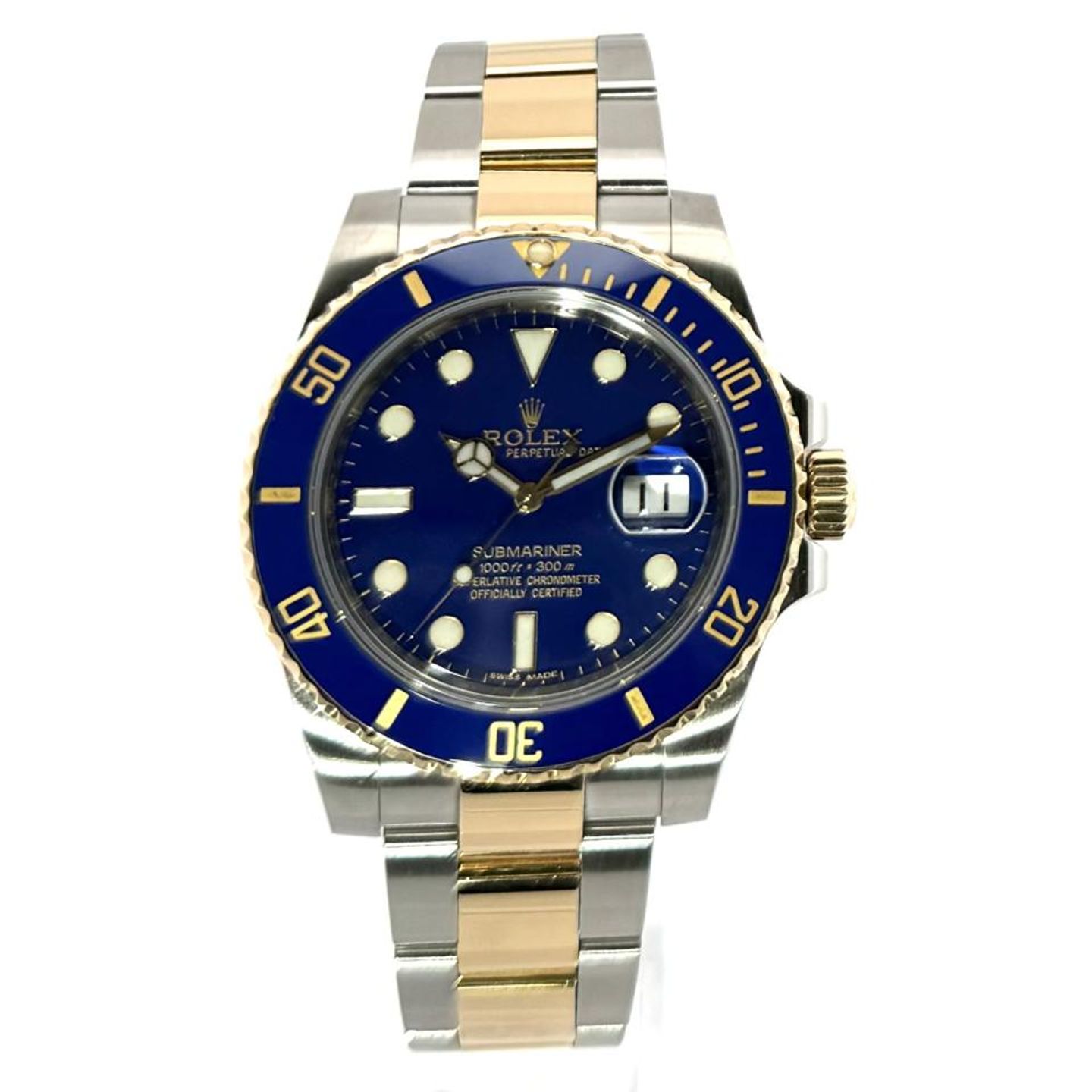 Rolex Submariner Date 116613LB (2011) - Blue dial 40 mm Gold/Steel case (2/7)