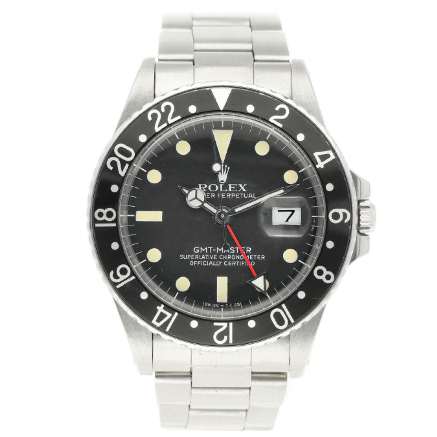 Rolex GMT-Master 1675 (1973) - Zwart wijzerplaat 40mm Staal (1/7)