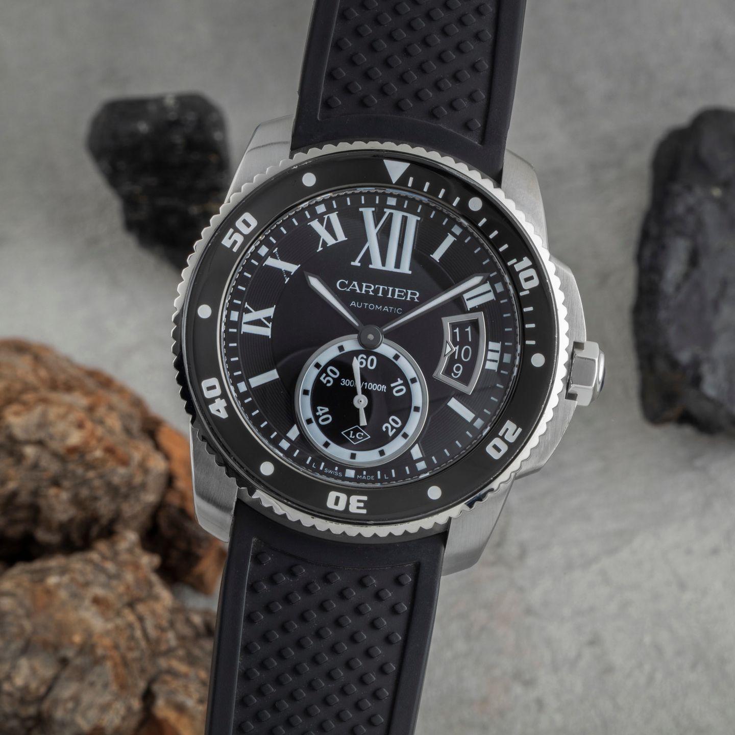 Cartier Calibre de Cartier Diver WSCA0012 (2015) - Black dial 44 mm Steel case (3/8)