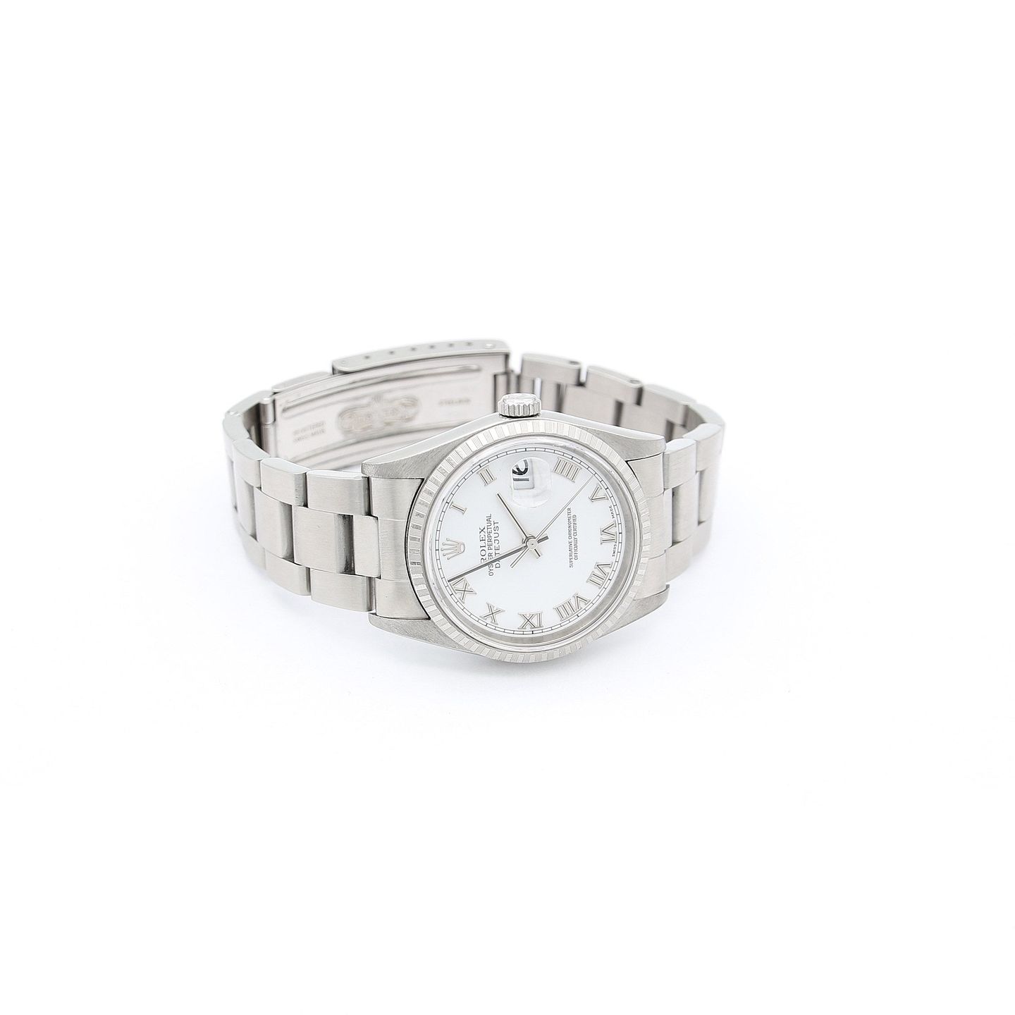 Rolex Datejust 36 16220 (Onbekend (willekeurig serienummer)) - Wit wijzerplaat 36mm Staal (5/7)