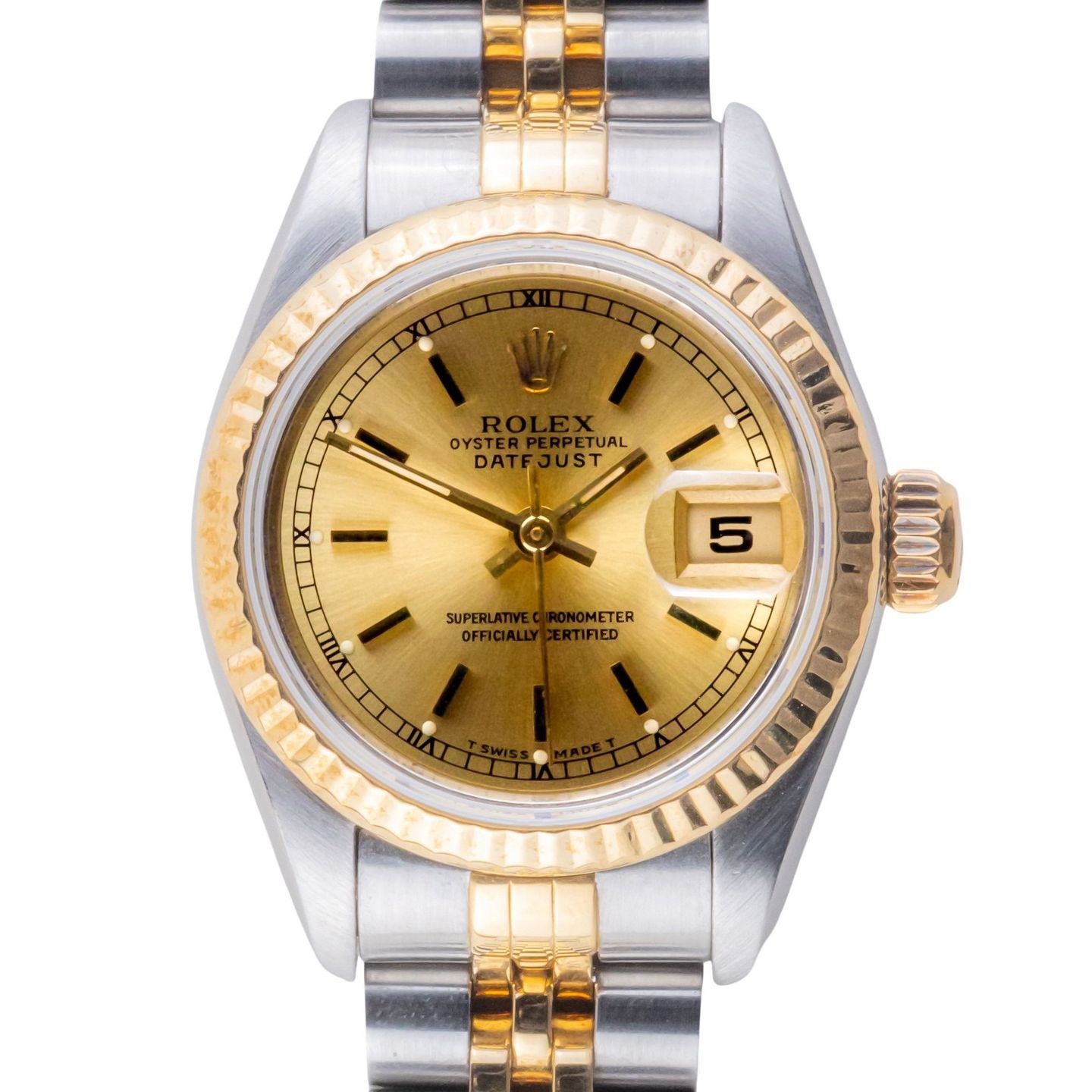 Rolex Lady-Datejust 69173 (1993) - 26mm Goud/Staal (3/8)