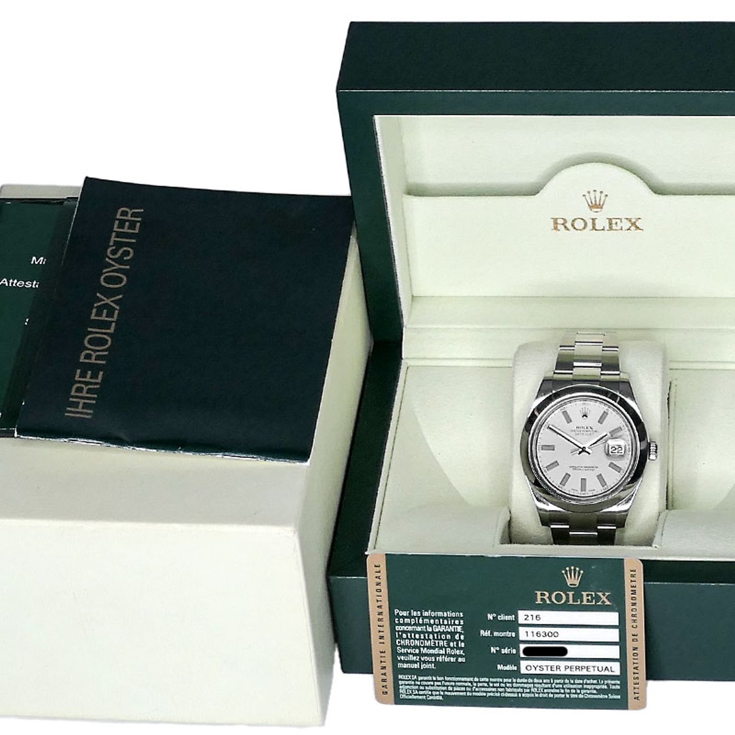 Rolex Datejust II 116300 (2013) - Silver dial 41 mm Steel case (5/5)