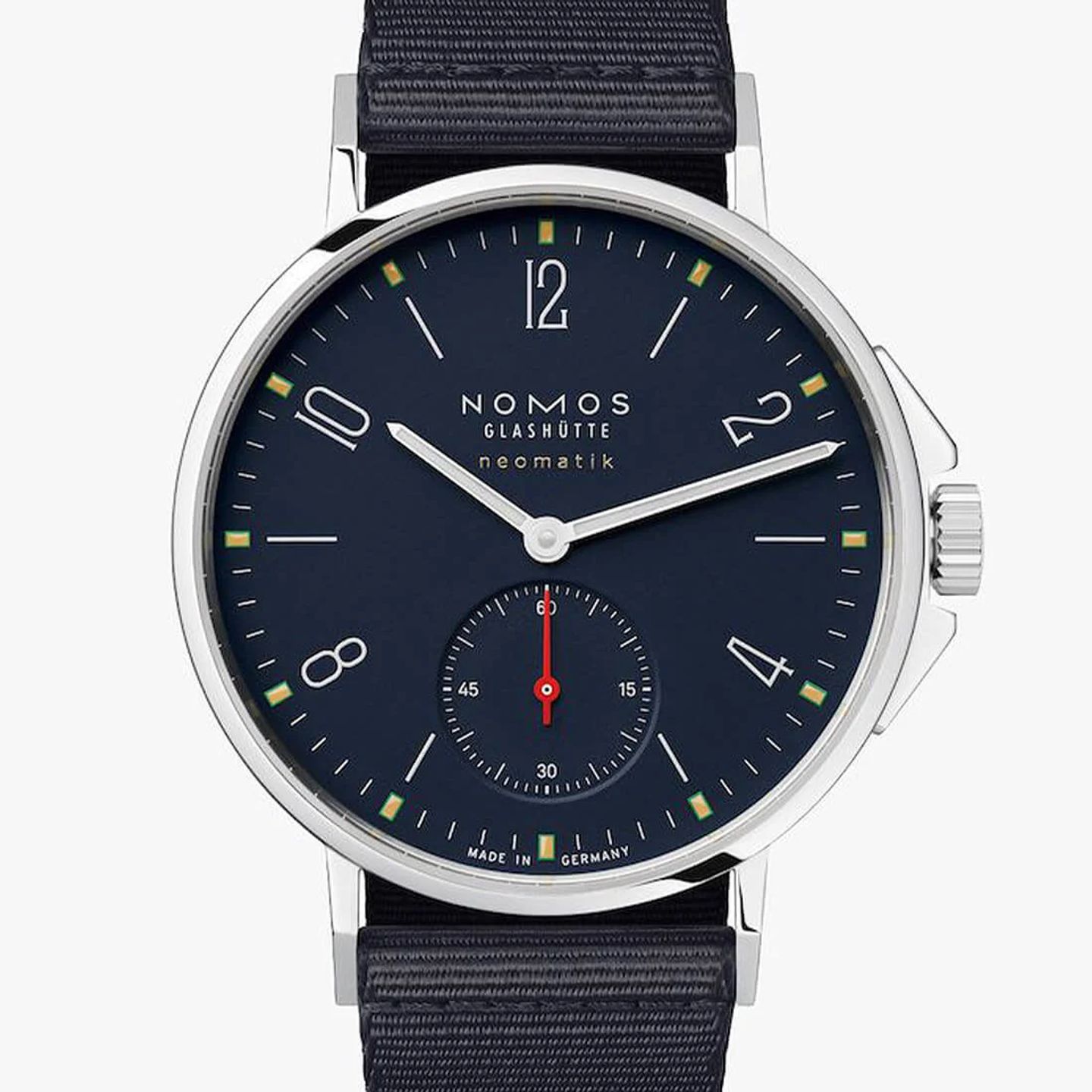 NOMOS Ahoi Neomatik 566 (2024) - Blauw wijzerplaat 36mm Staal (1/3)