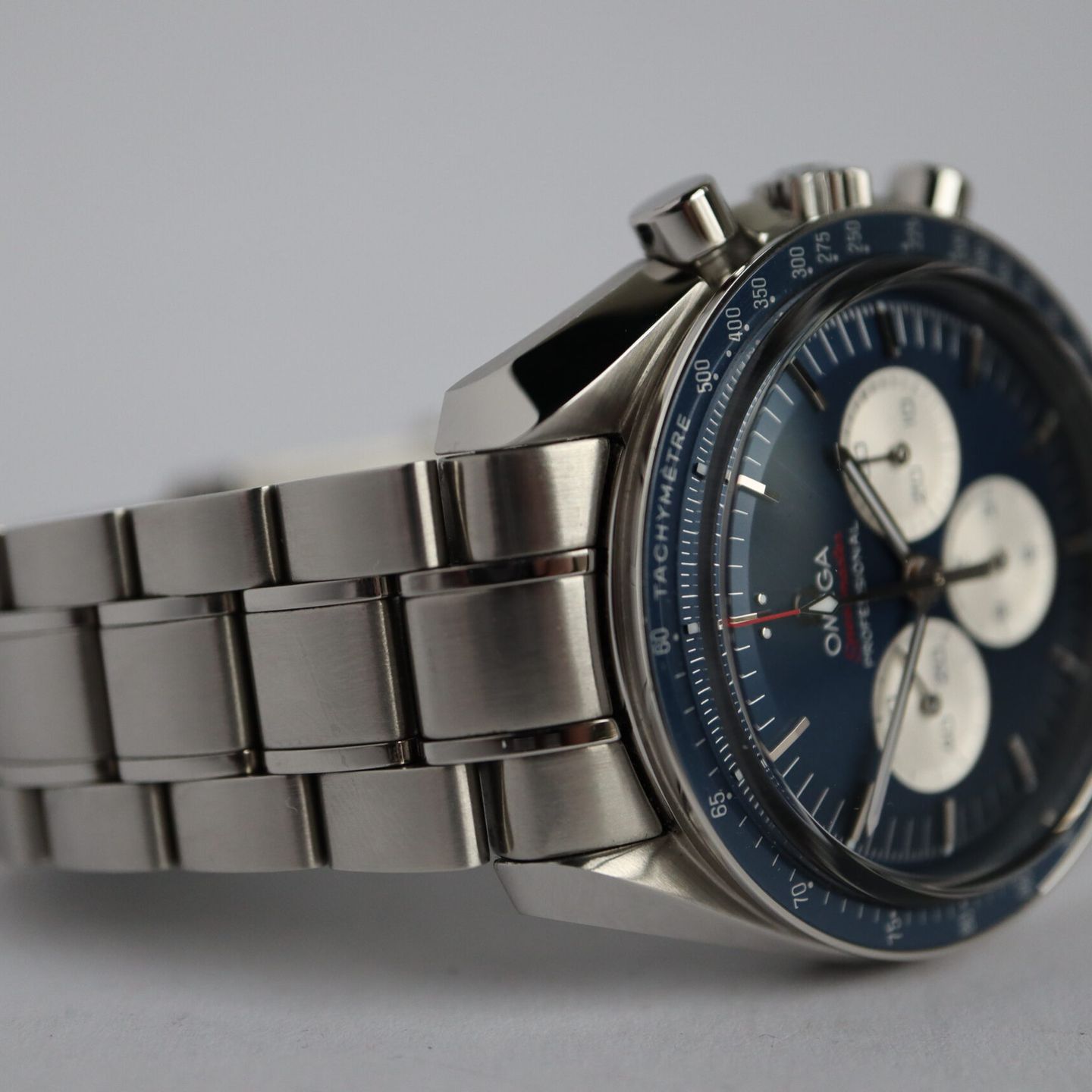 Omega Speedmaster Professional Moonwatch 522.30.42.30.03.001 (2020) - Blue dial 42 mm Steel case (6/8)