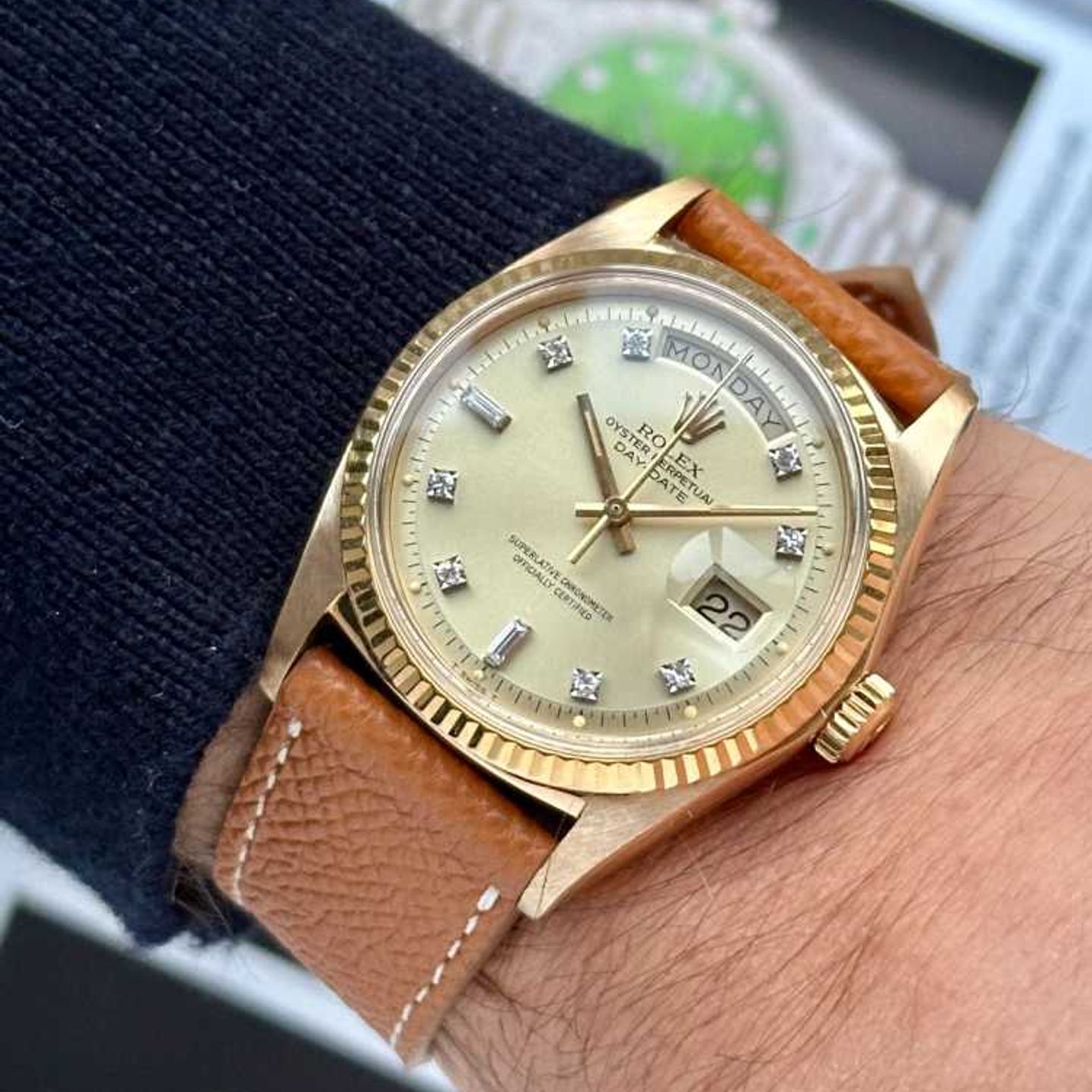 Rolex Day-Date 1803 (1971) - Gold dial 36 mm Yellow Gold case (5/8)