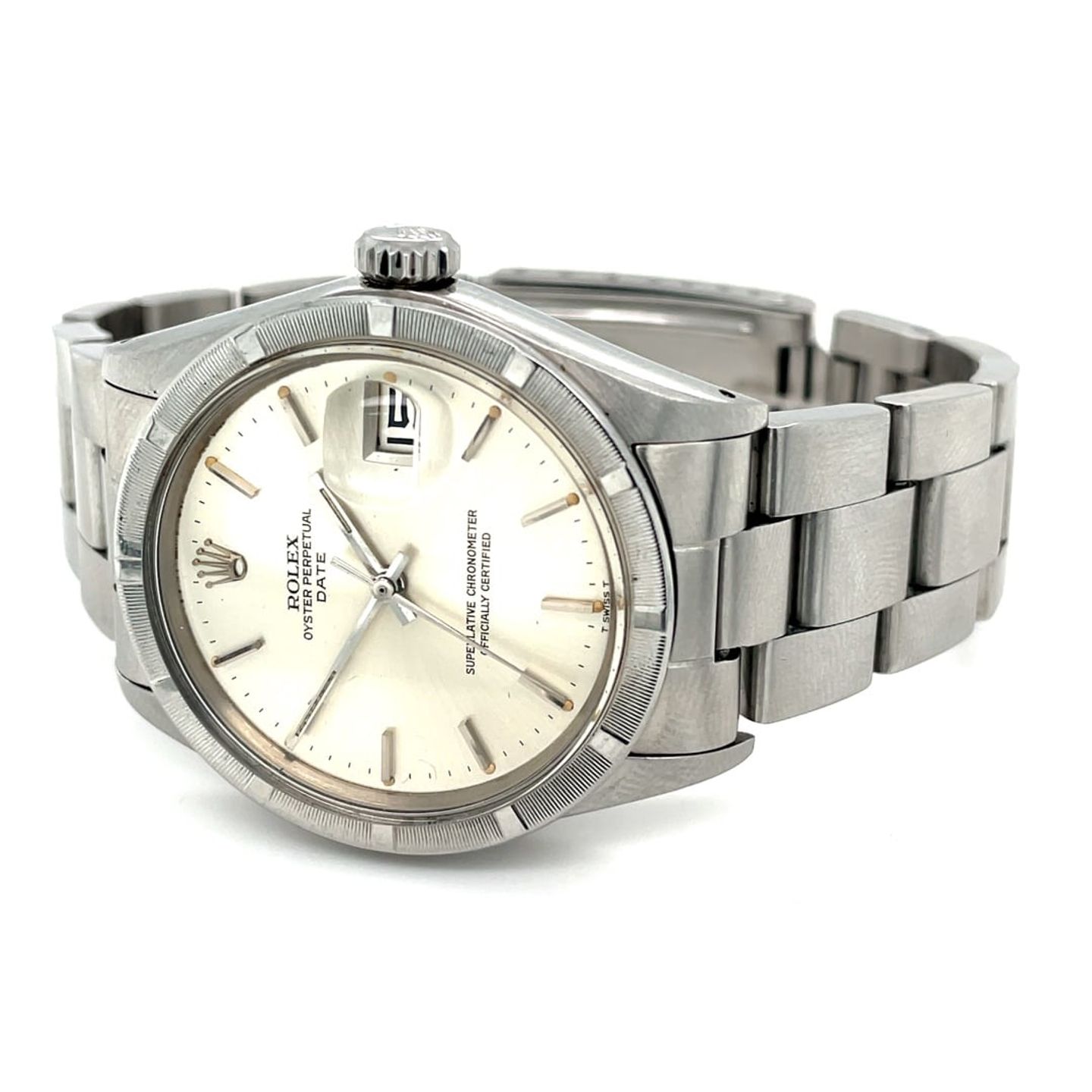 Rolex Oyster Perpetual Date 1501 (1970) - Silver dial 34 mm Steel case (5/8)