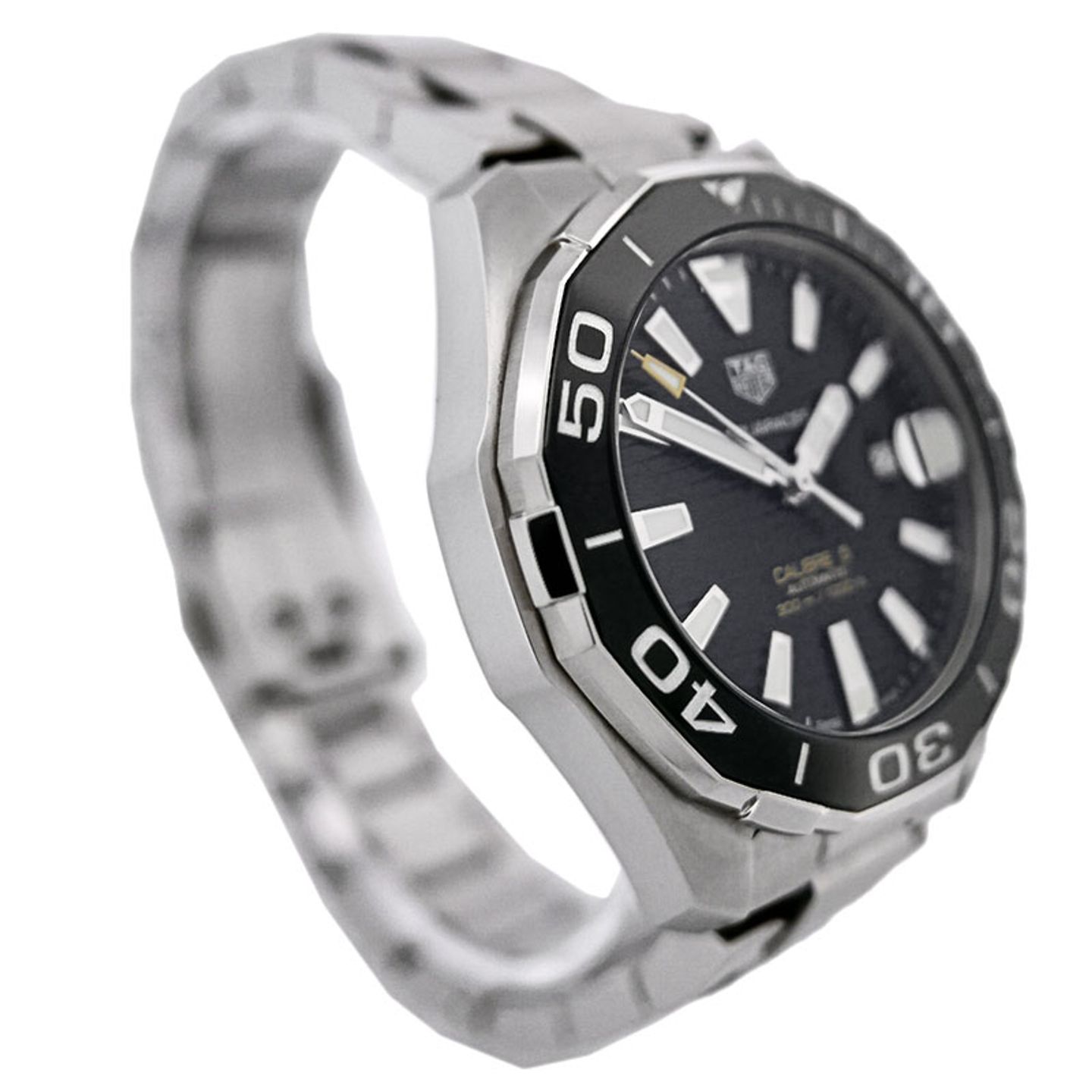 TAG Heuer Aquaracer 300M WAY201A.BA0927 (2017) - Zwart wijzerplaat 43mm Staal (3/5)