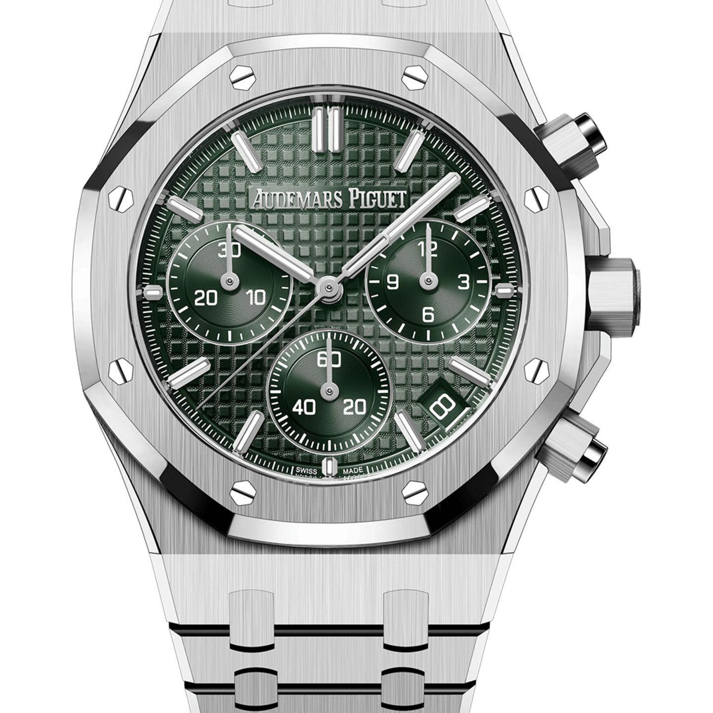 Audemars Piguet Royal Oak Chronograph 26240ST.OO.1320ST.04 (2025) - Green dial 41 mm Steel case (1/1)