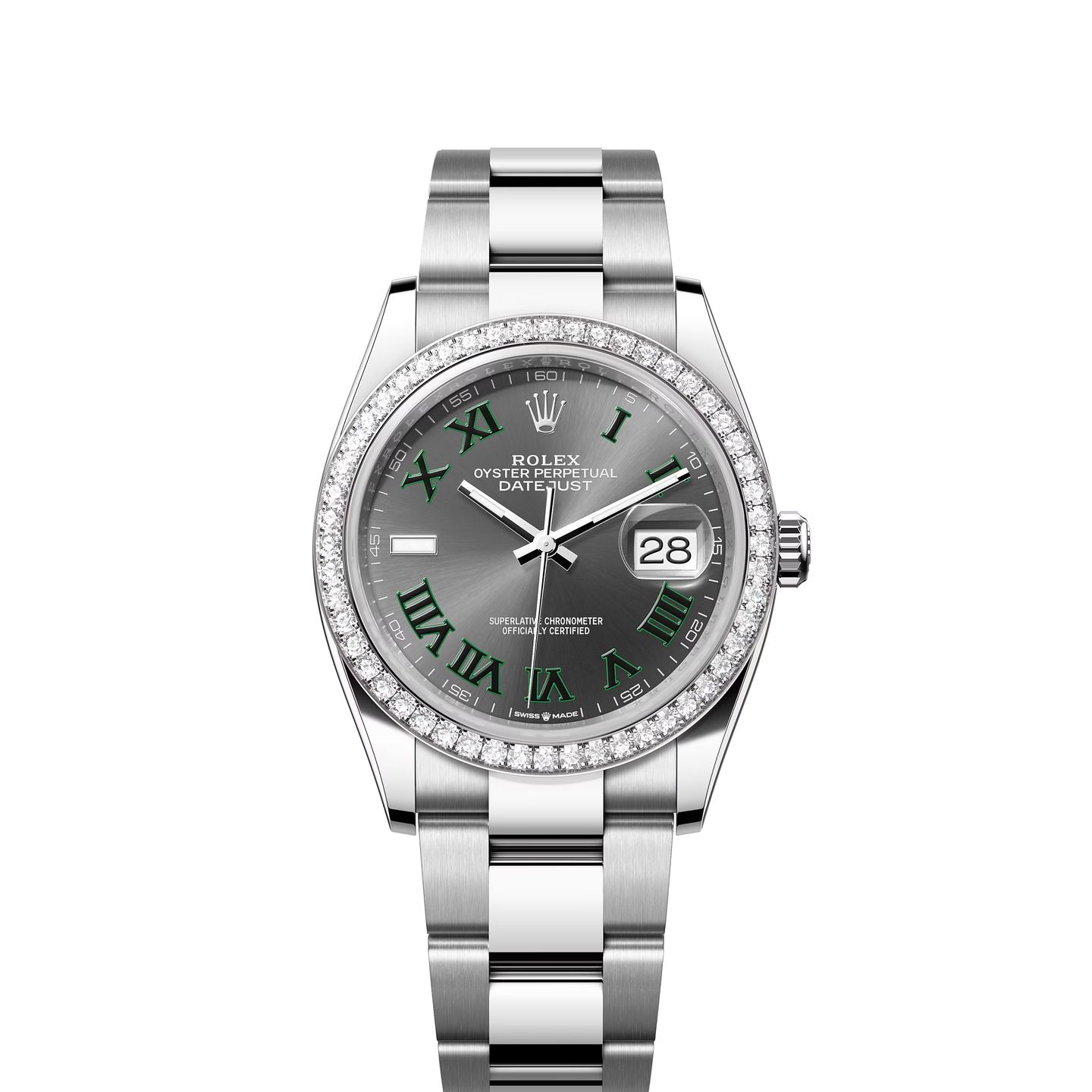 Rolex Datejust 36 126284RBR (2024) - Grijs wijzerplaat 36mm Staal (1/1)