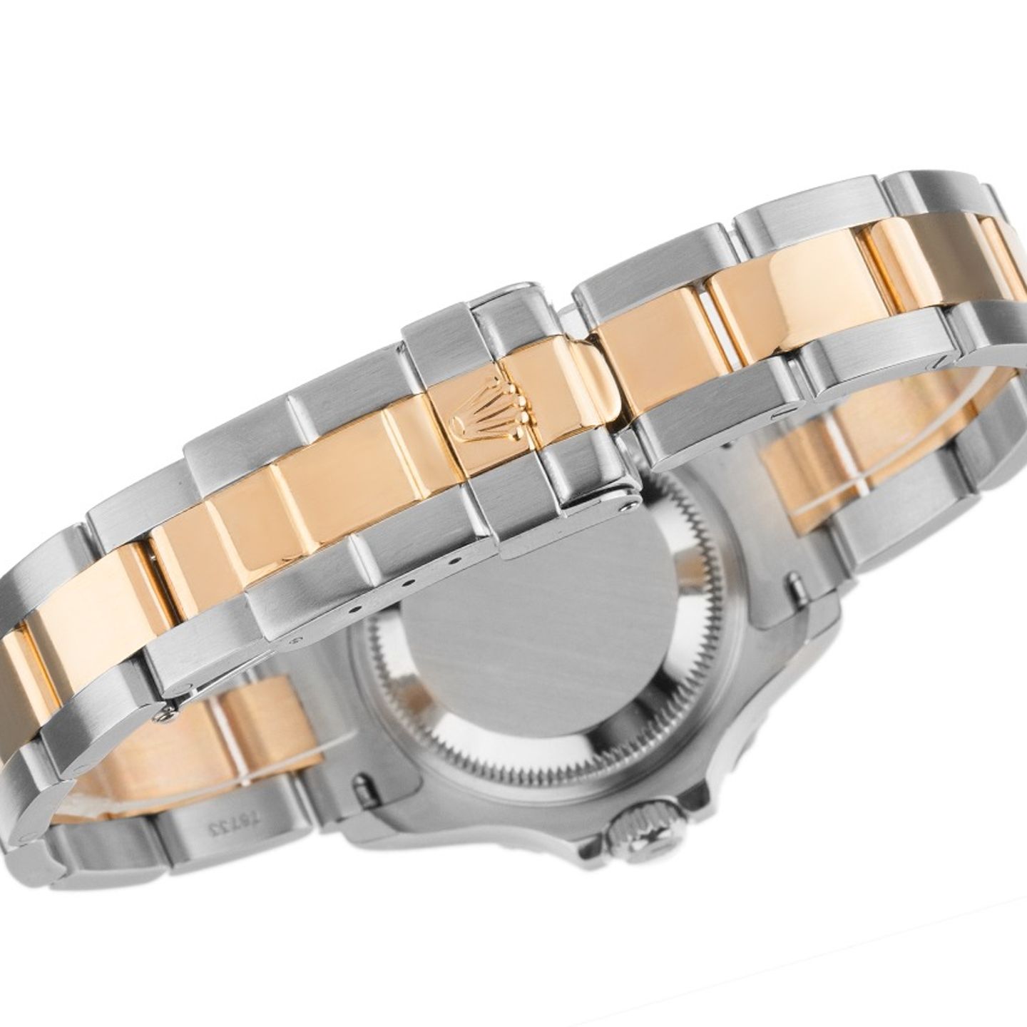 Rolex Yacht-Master 168623 (1998) - White dial 35 mm Gold/Steel case (7/8)