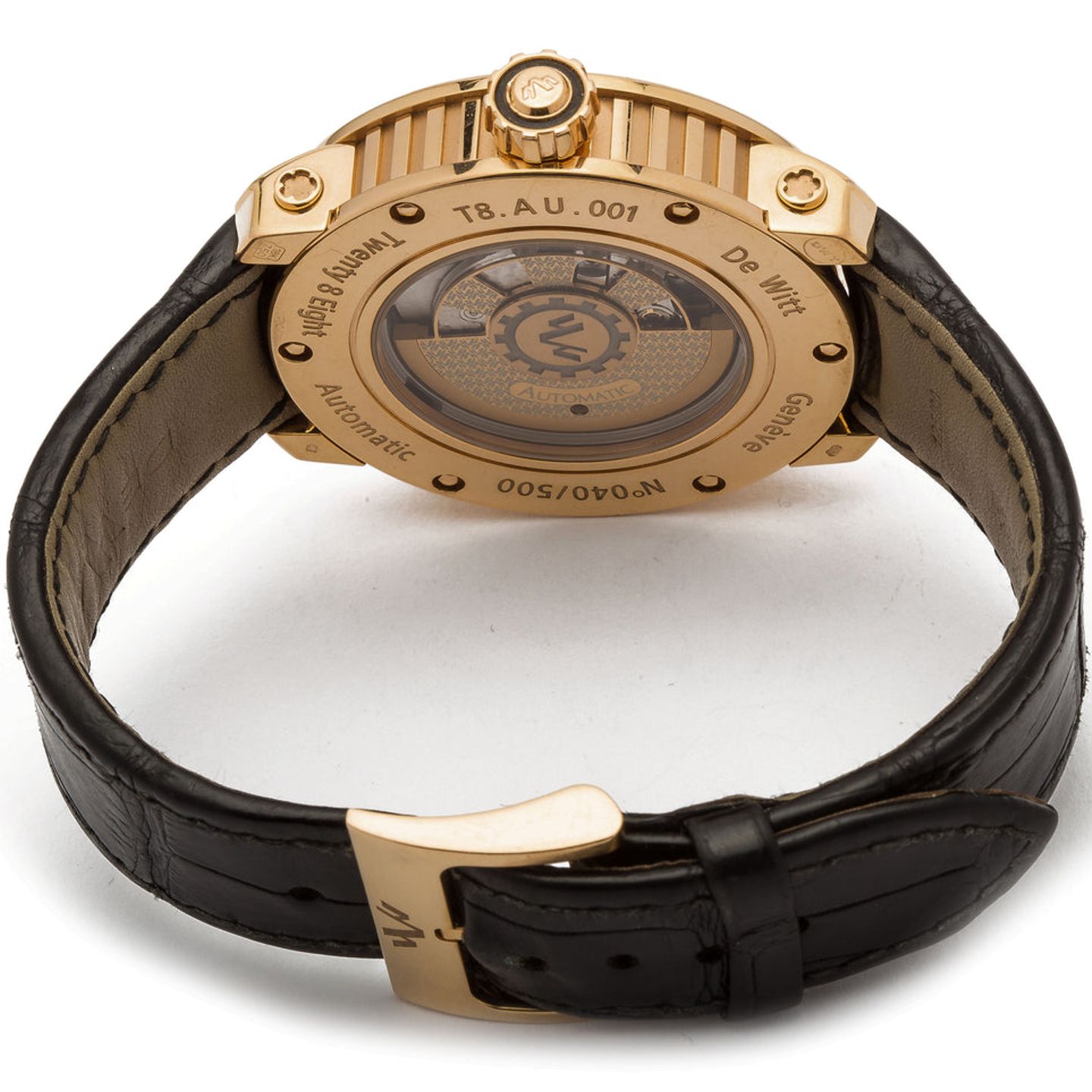 Dewitt Twenty-8-Eight T8.AU.001 (Unknown (random serial)) - Black dial Unknown Rose Gold case (5/5)