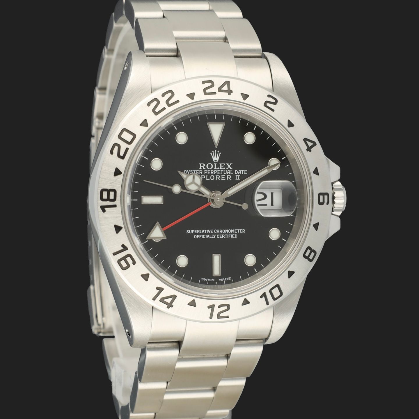Rolex Explorer II 16570 (2003) - Black dial 40 mm Steel case (4/8)