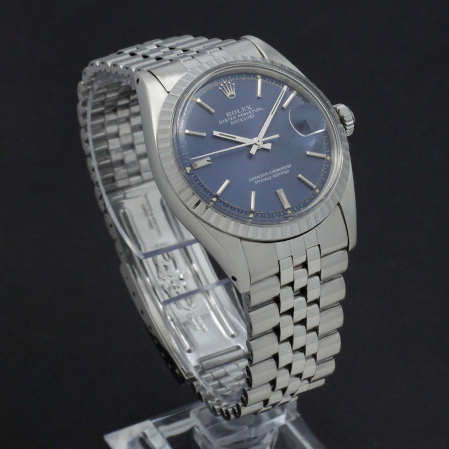 Rolex Datejust 1603 (1973) - Blauw wijzerplaat 36mm Staal (4/7)