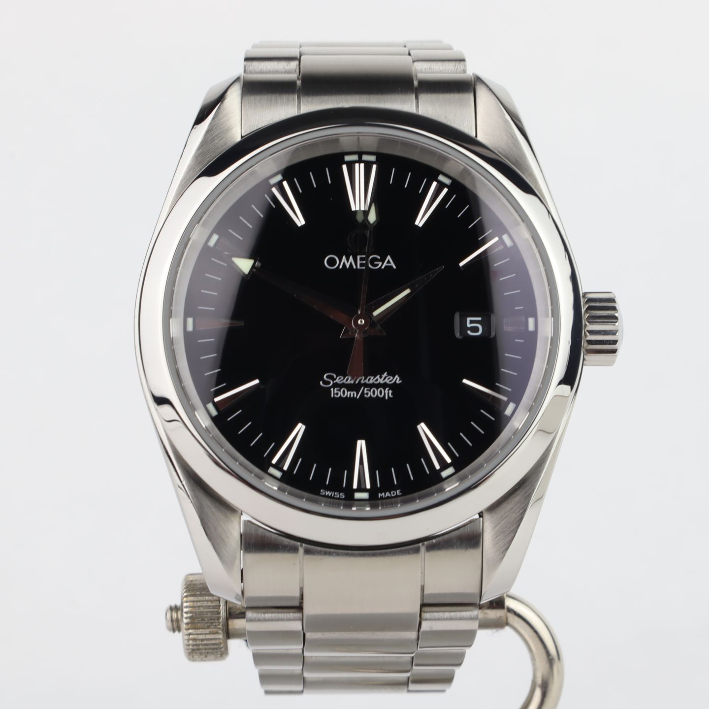 Omega Seamaster Aqua Terra 2518.50 (2002) - Black dial 36 mm Steel case (2/8)