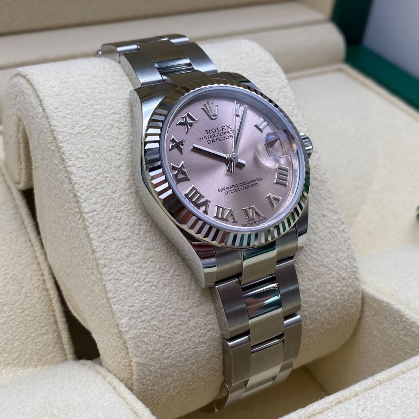 Rolex Datejust 31 278274 (2024) - Roze wijzerplaat 31mm Staal (4/8)