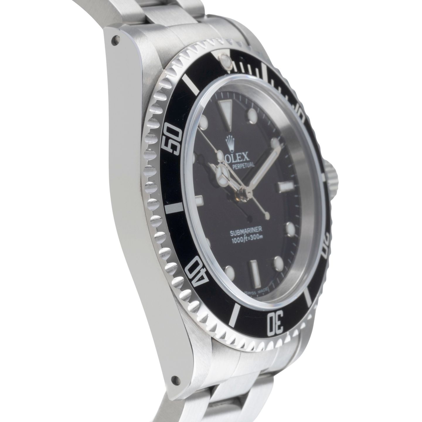 Rolex Submariner No Date 14060M (2007) - Zwart wijzerplaat 40mm Staal (7/8)