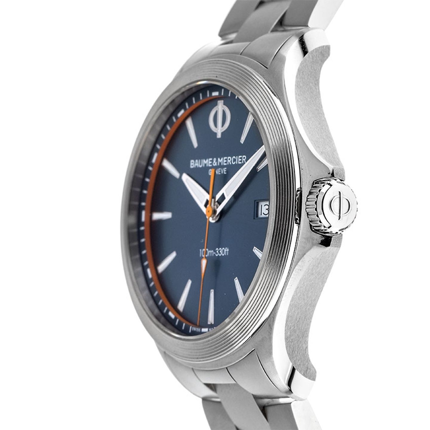 Baume & Mercier Clifton M0A10413 (2023) - Blauw wijzerplaat 42mm Staal (3/7)