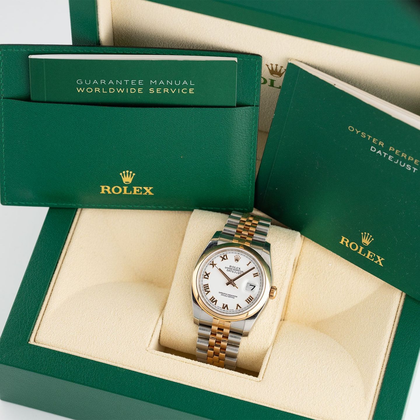Rolex Datejust 36 116201 (2010) - 36 mm Gold/Steel case (6/6)