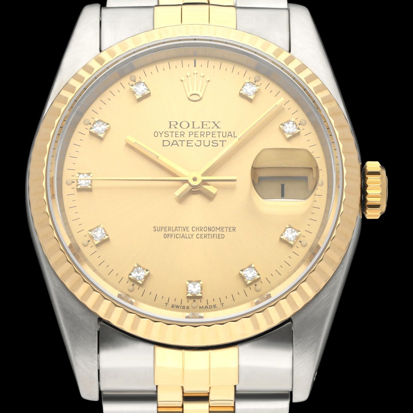 Rolex Datejust 36 16233G (1989) - 36mm Goud/Staal (1/8)