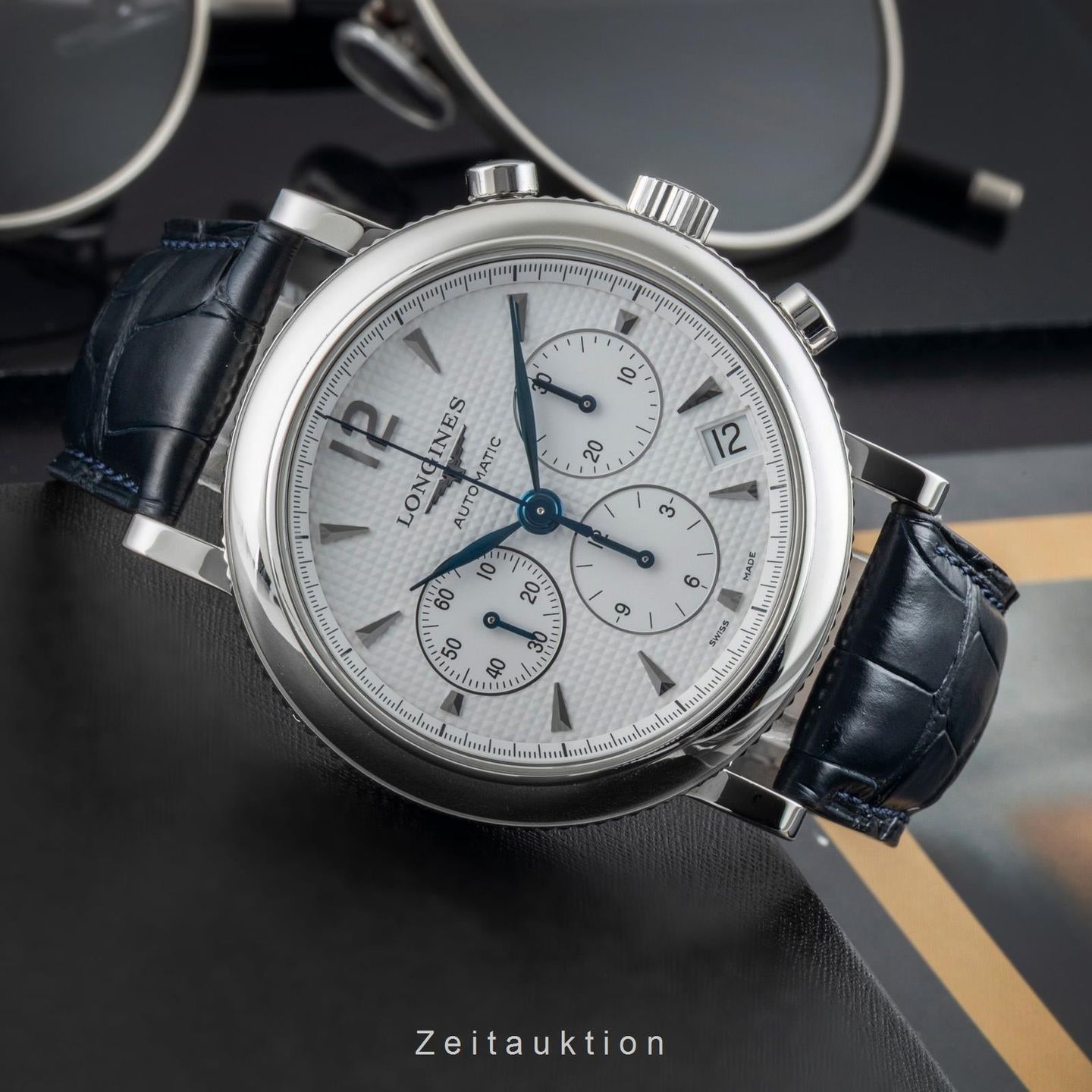 Longines Heritage L2.704.4.16.3 (Onbekend (willekeurig serienummer)) - Wit wijzerplaat 44mm Staal (2/8)
