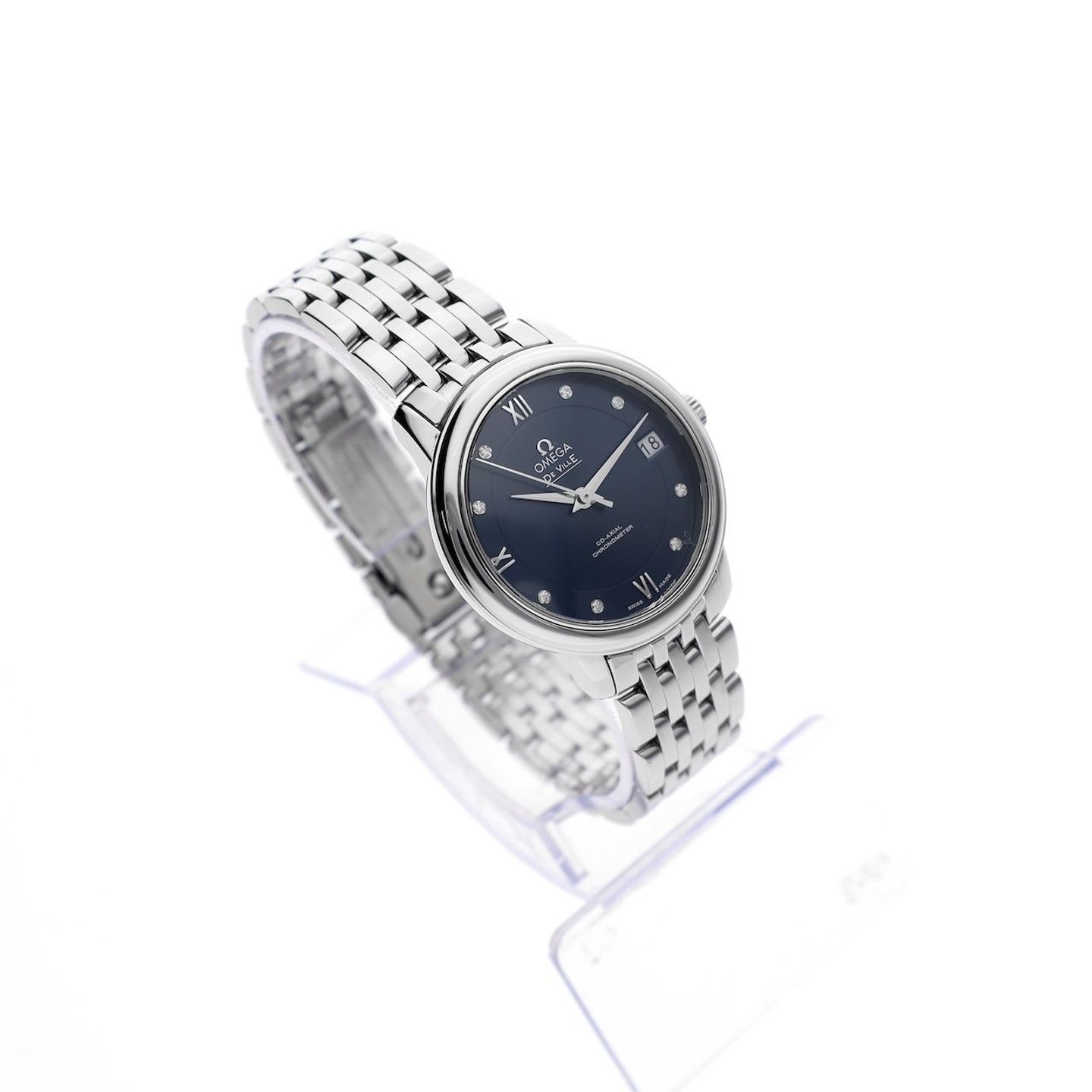 Omega De Ville Prestige 424.10.33.20.53.001 (2021) - Blue dial 33 mm Steel case (3/8)