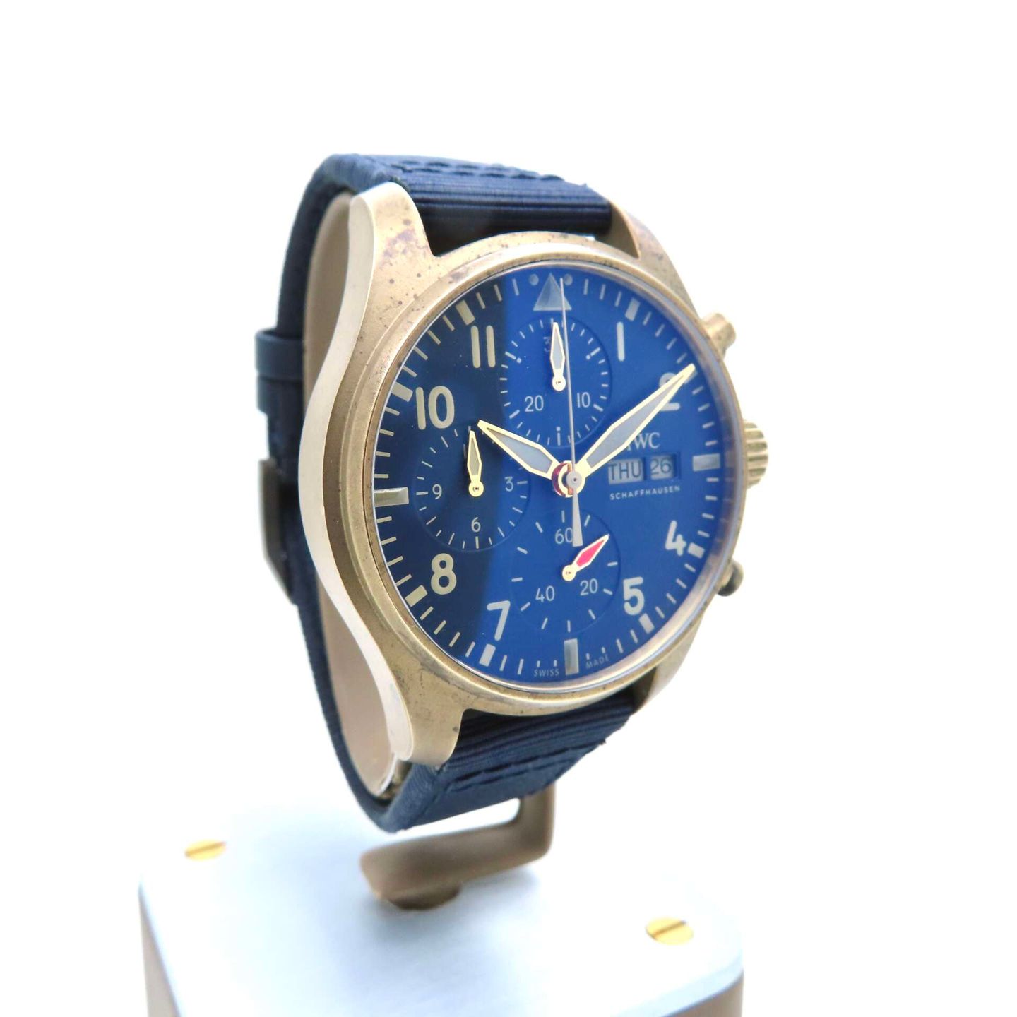 IWC Pilot Chronograph IW388109 (2023) - Blue dial 41 mm Bronze case (2/8)