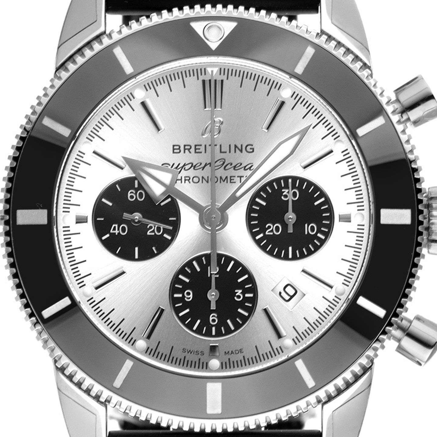 Breitling Superocean Heritage II Chronograph AB0162121G1S1 (2025) - Silver dial 44 mm Steel case (1/7)