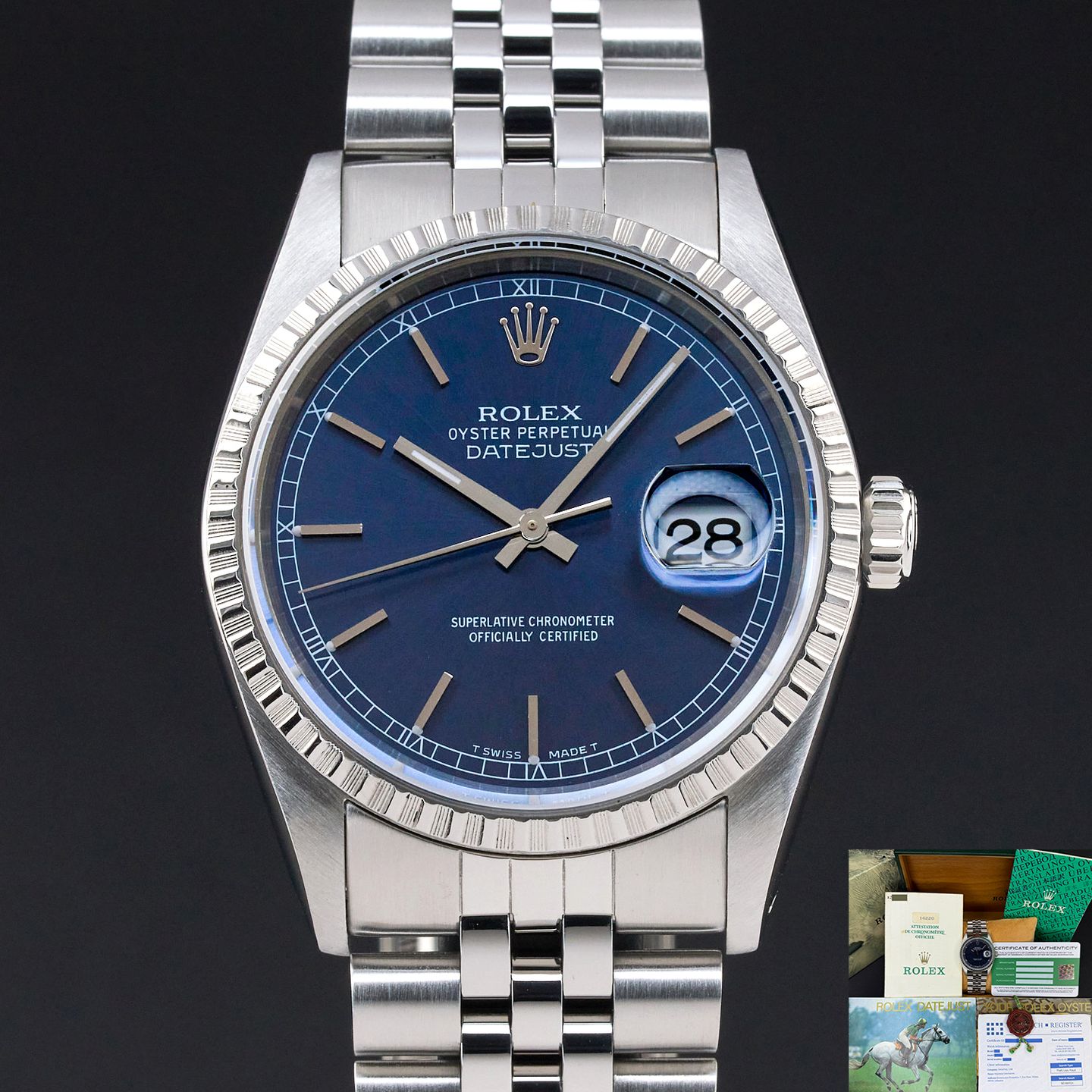 Rolex Datejust 36 16220 (1991) - 36 mm Steel case (1/8)