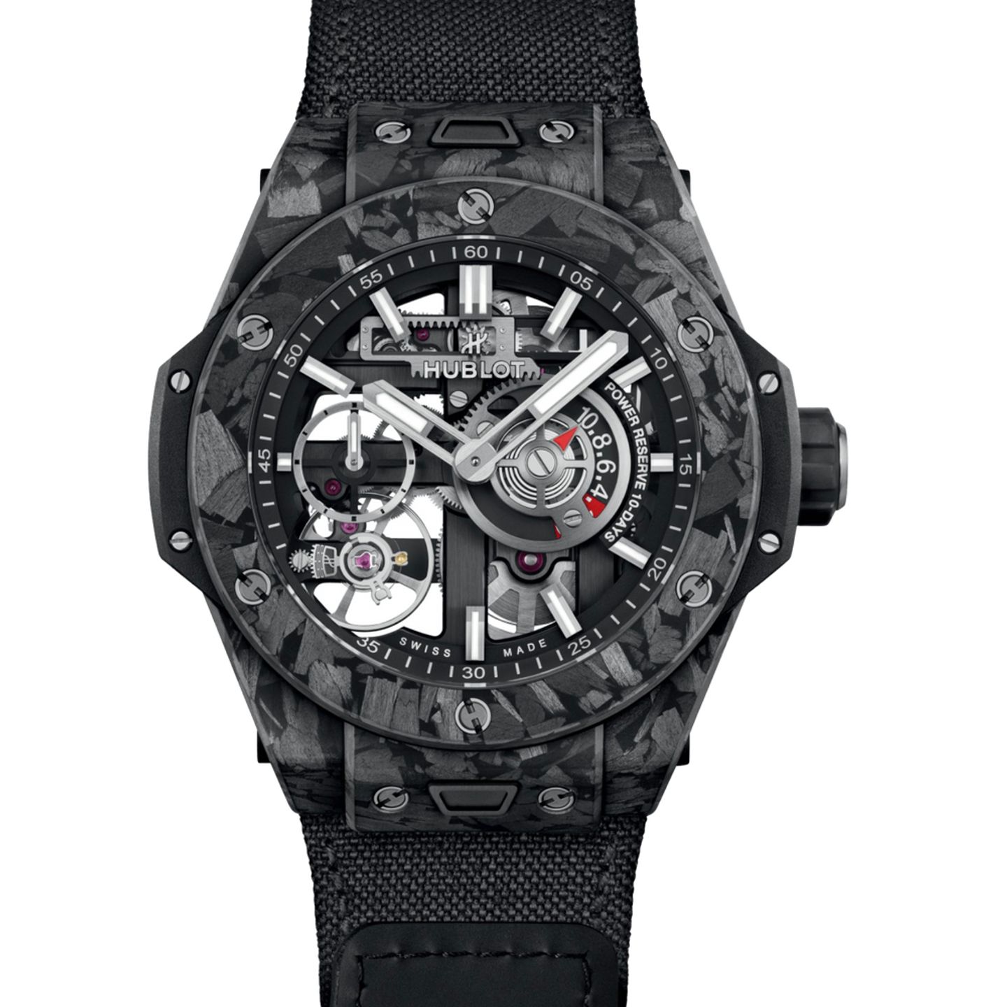 Hublot Big Bang Meca-10 444.QN.1170.NR (2025) - Transparant wijzerplaat 42mm Carbon (1/1)