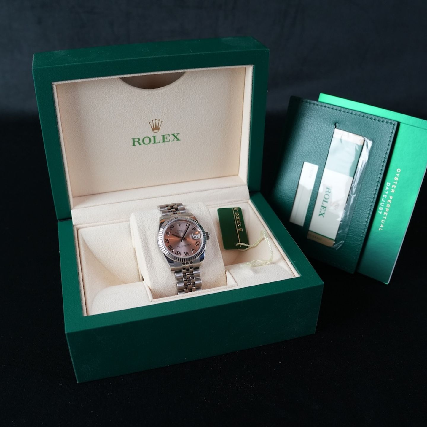 Rolex Datejust 31 178274 (2015) - Roze wijzerplaat 31mm Staal (8/8)