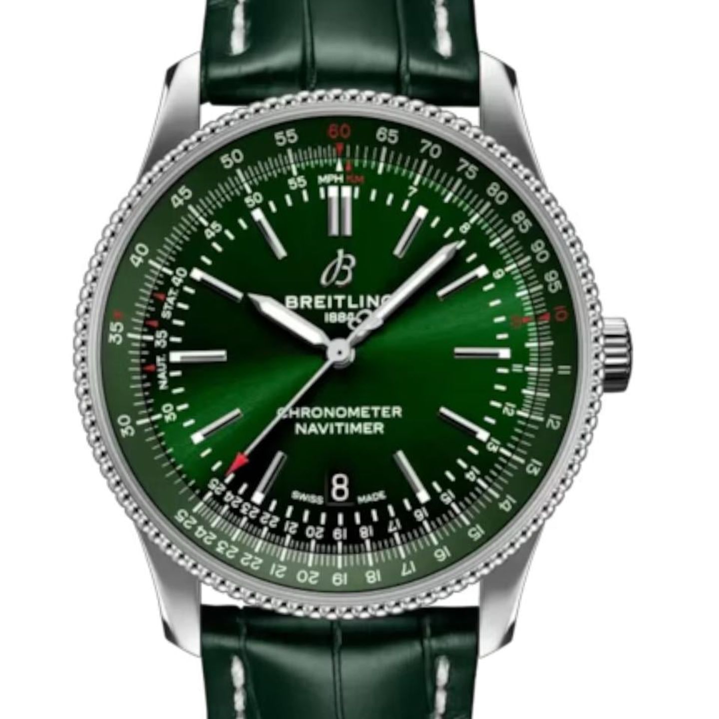 Breitling Navitimer A17326361L1P1 (2026) - Green dial 41 mm Steel case (10/12)