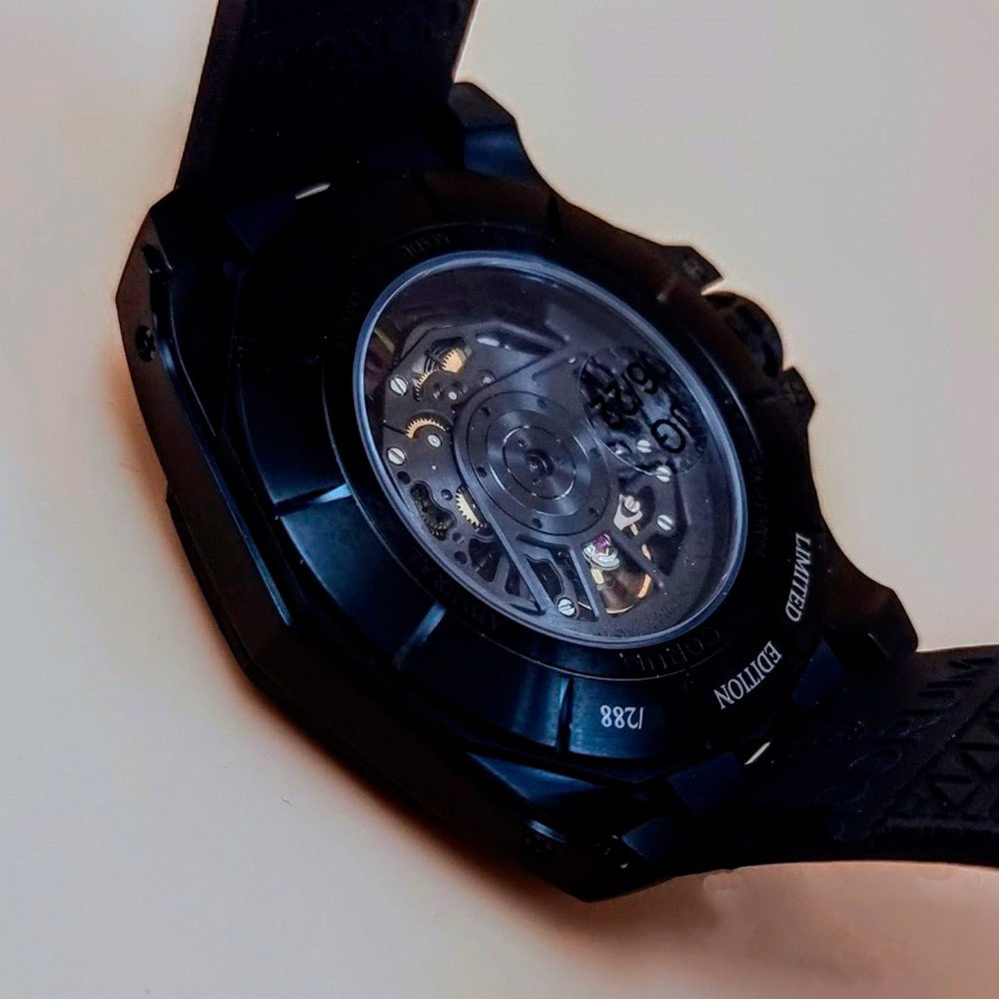 Corum Admiral's Cup AC-One A082/03685 - 082.406.95/F371 NO10 (2025) - Transparant wijzerplaat 46mm Titanium (8/8)