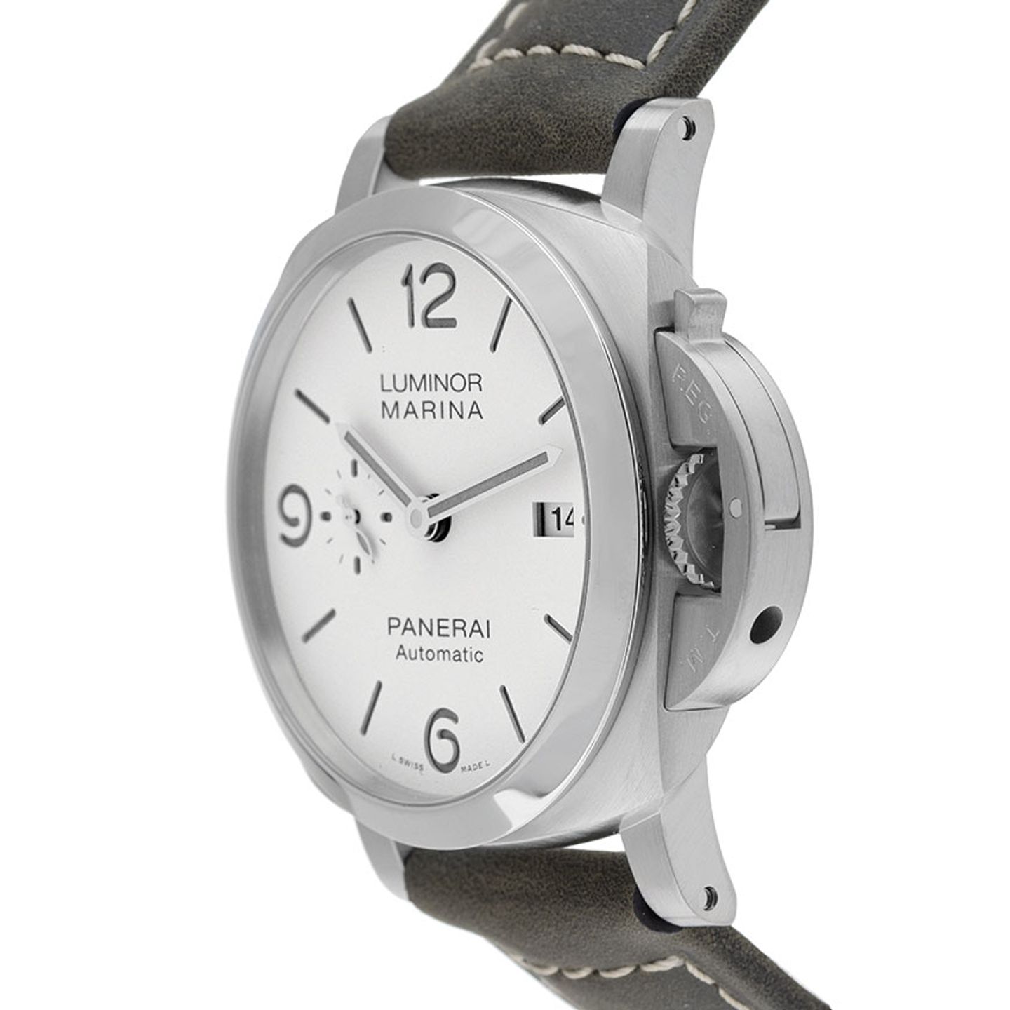Panerai Luminor Marina PAM01314 (2025) - Wit wijzerplaat 44mm Staal (4/7)