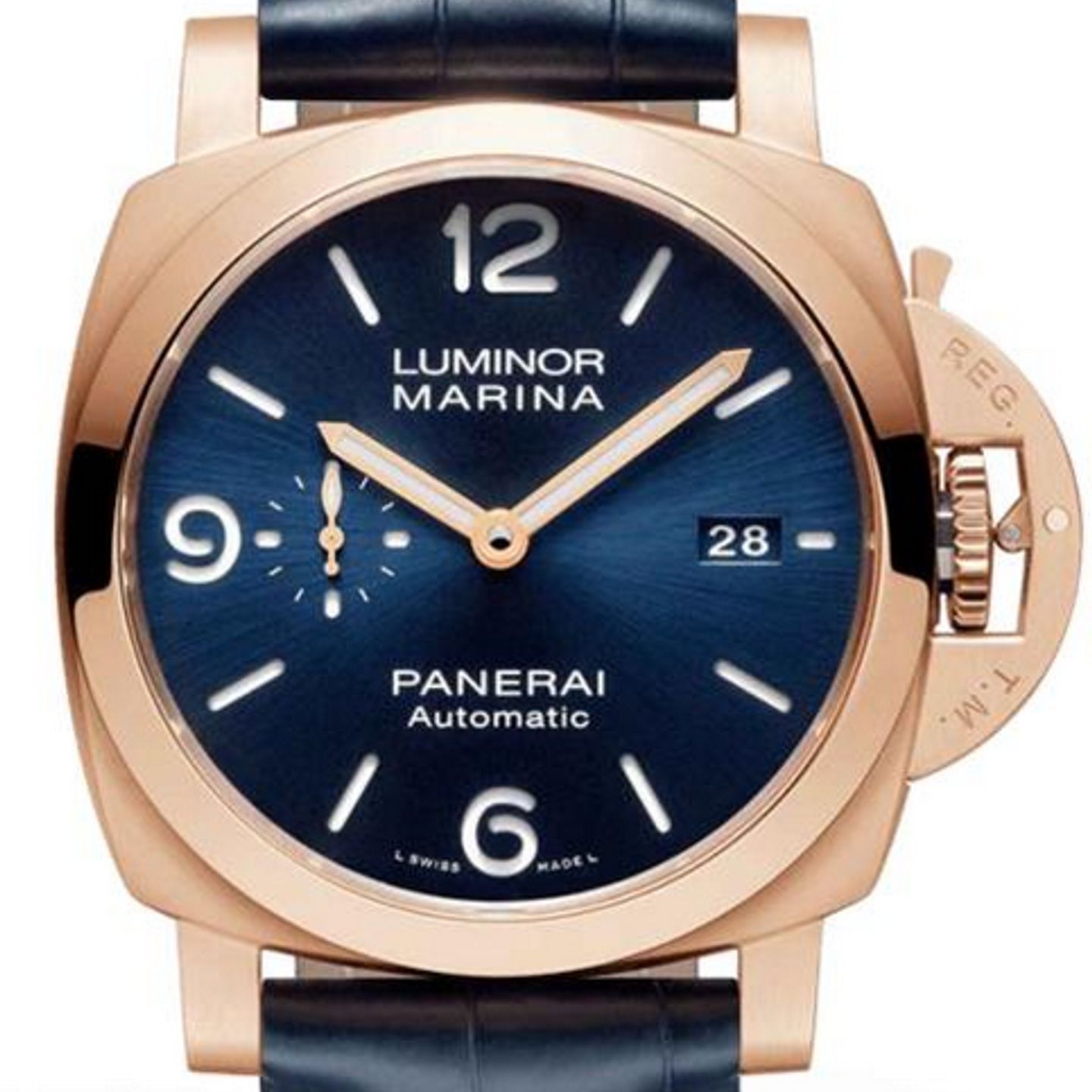 Panerai Luminor Marina PAM01112 (2026) - Blauw wijzerplaat 44mm Roodgoud (1/1)
