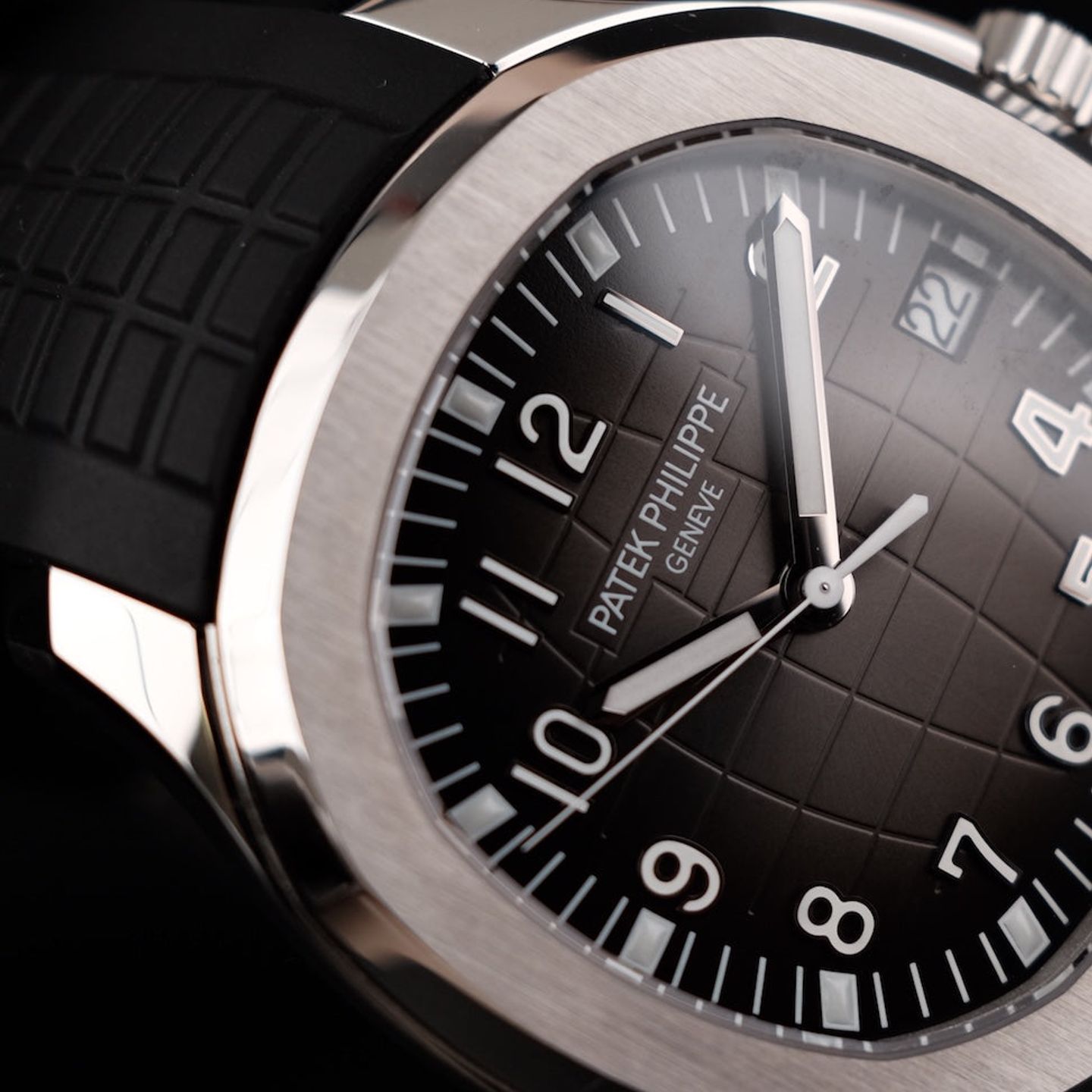 Patek Philippe Aquanaut 5167A-001 (2021) - Zwart wijzerplaat 41mm Staal (4/8)