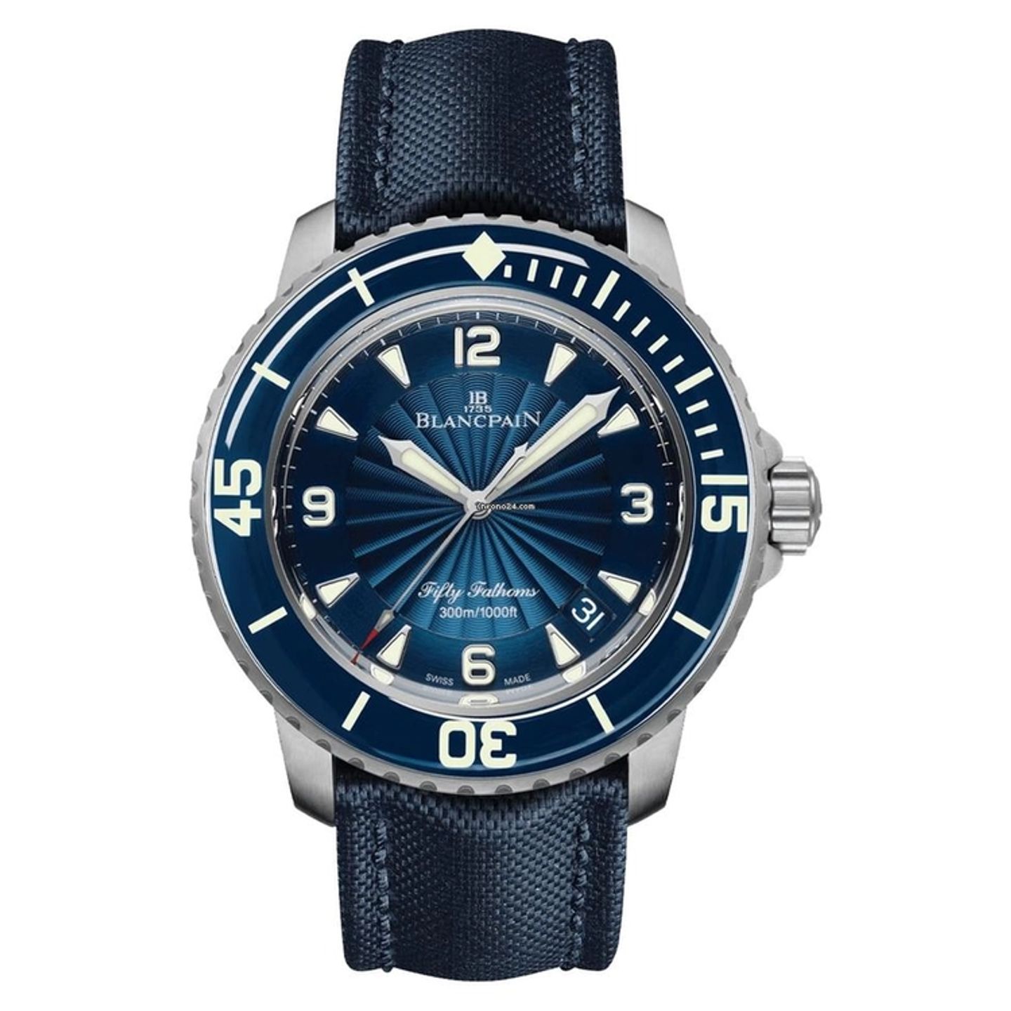 Blancpain Fifty Fathoms 5015D-1140-52B (2026) - Blauw wijzerplaat 46mm Staal (1/1)