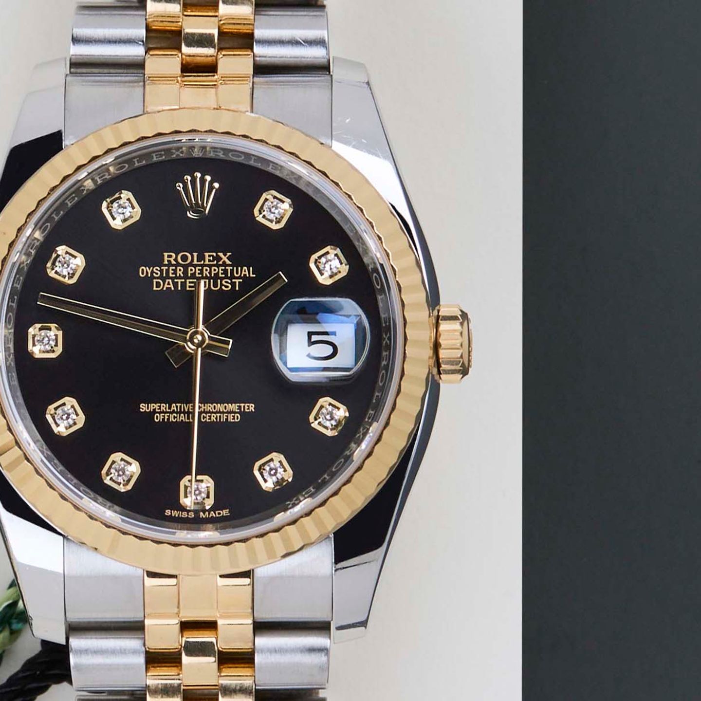 Rolex Datejust 36 116233 (2018) - 36 mm Gold/Steel case (5/8)