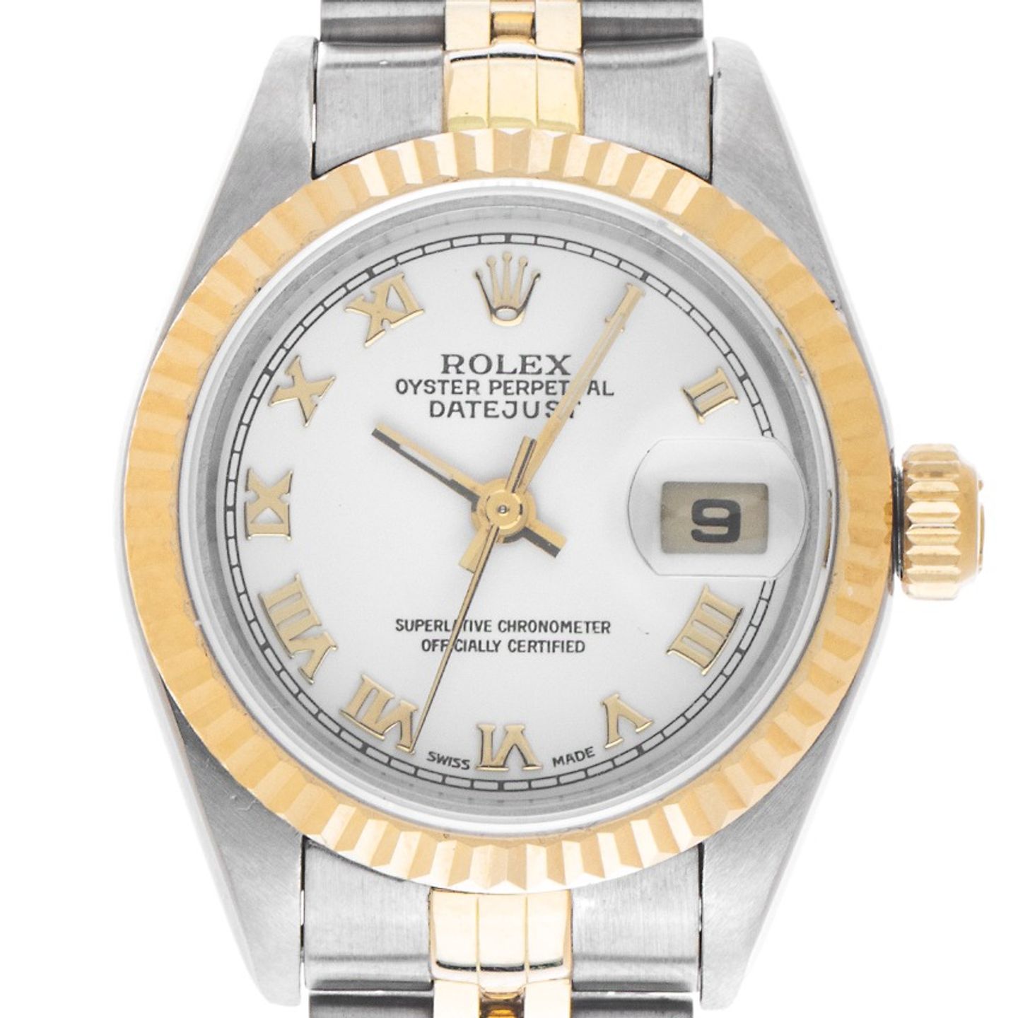 Rolex Lady-Datejust 79173 (2000) - White dial 26 mm Gold/Steel case (1/7)