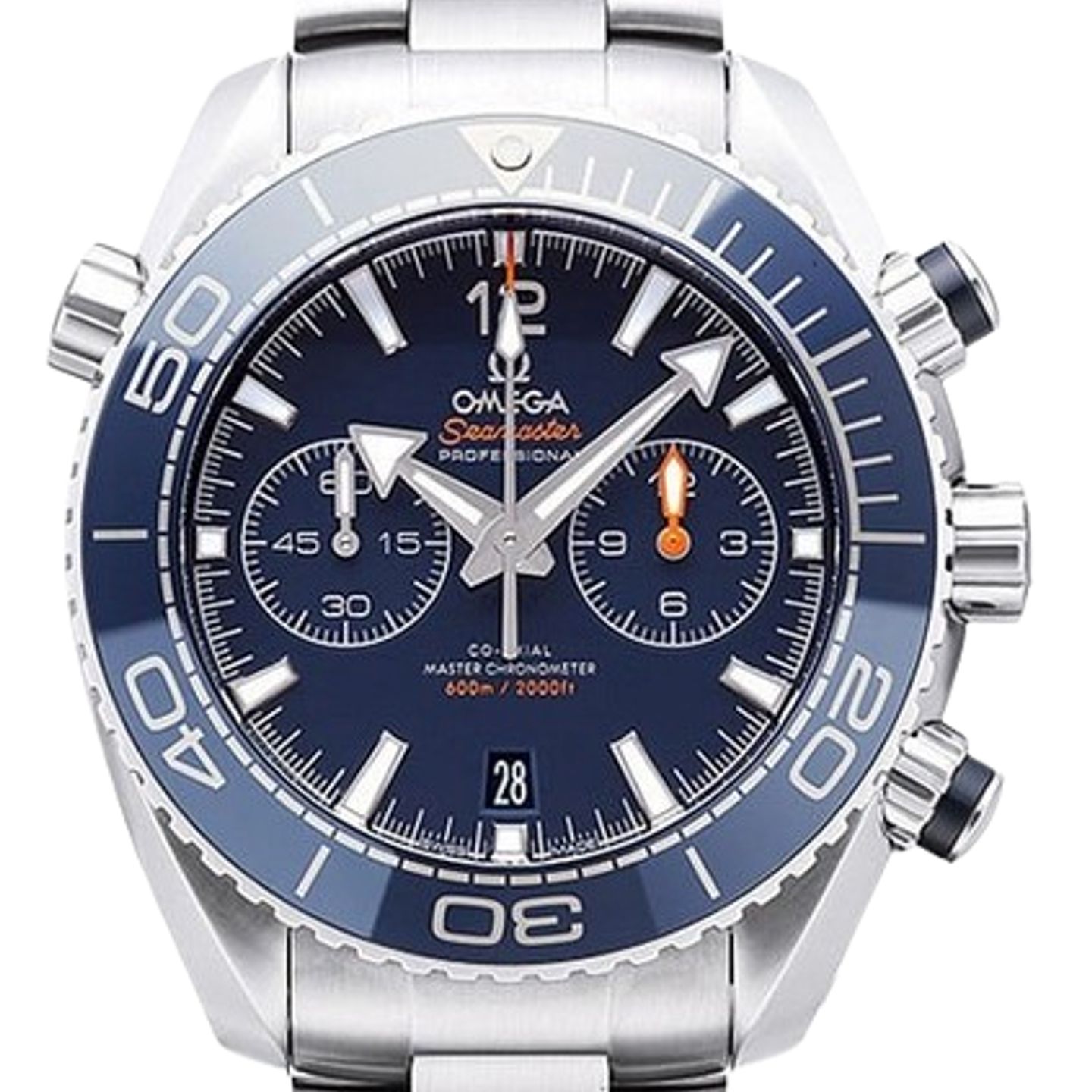 Omega Seamaster Planet Ocean Chronograph 215.30.46.51.03.001 (2024) - Blauw wijzerplaat 46mm Staal (1/1)